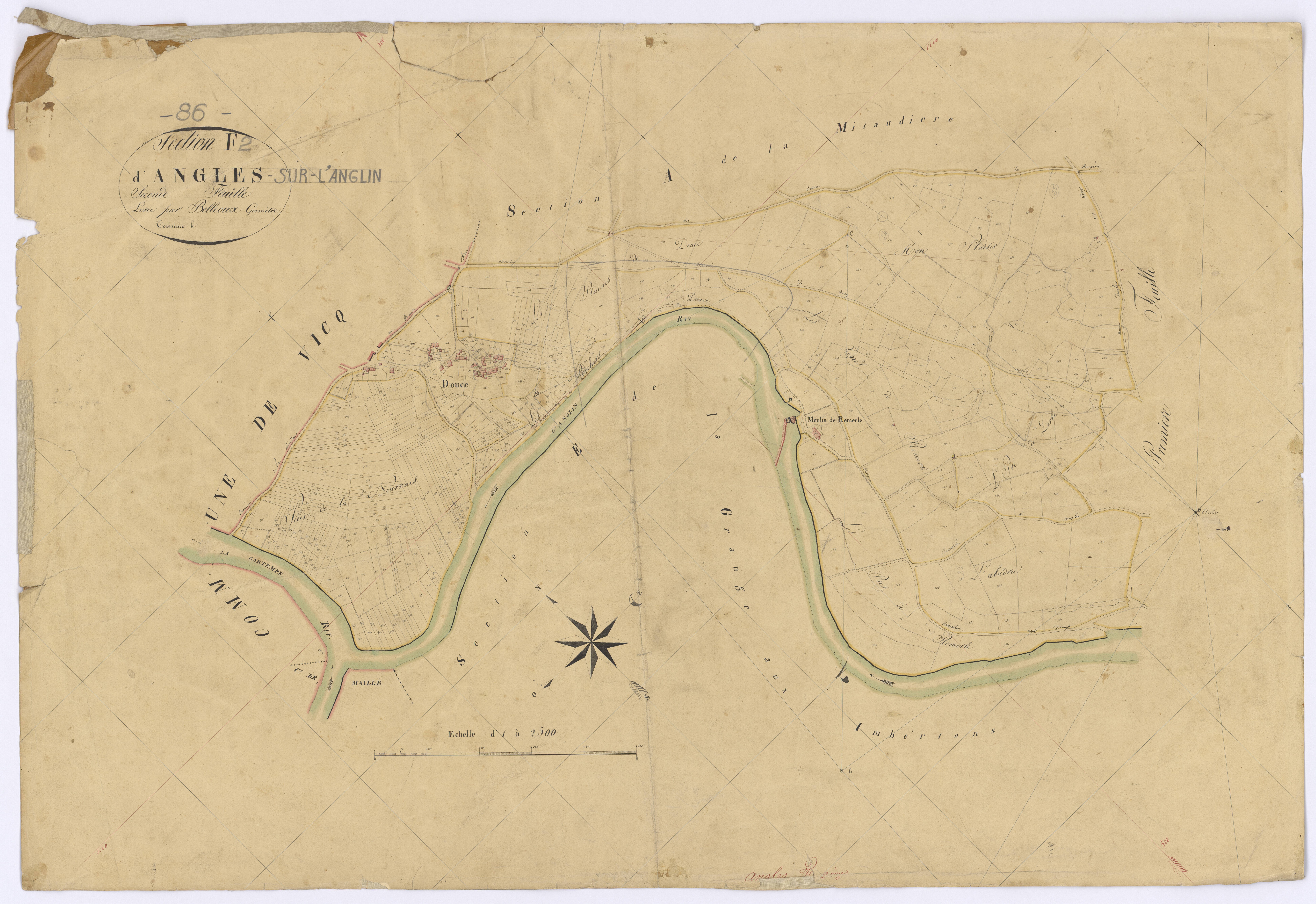 Angles-sur-l'Anglin - FRAD086_cadastre Plans 