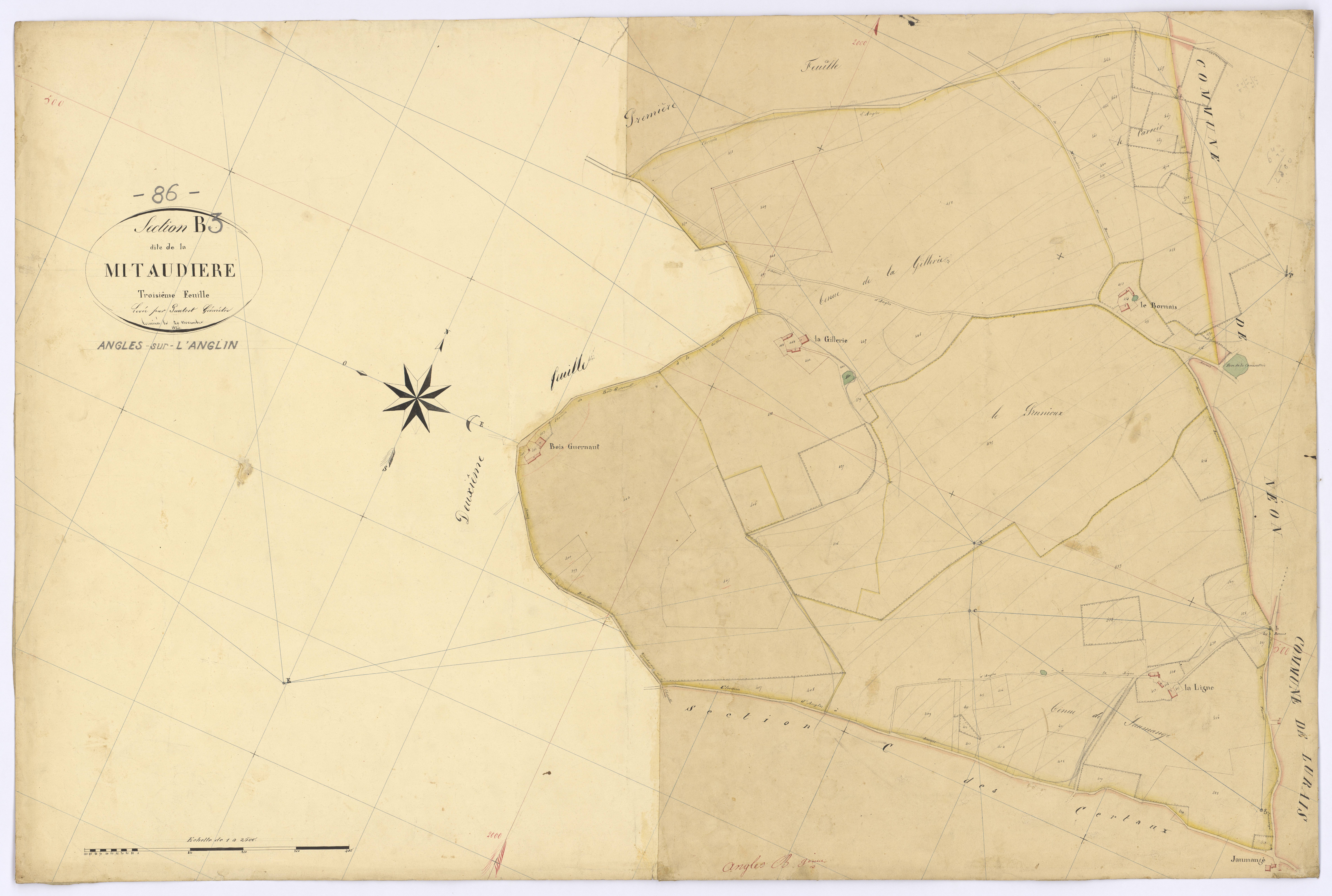 Angles-sur-l'Anglin - FRAD086_cadastre Plans 