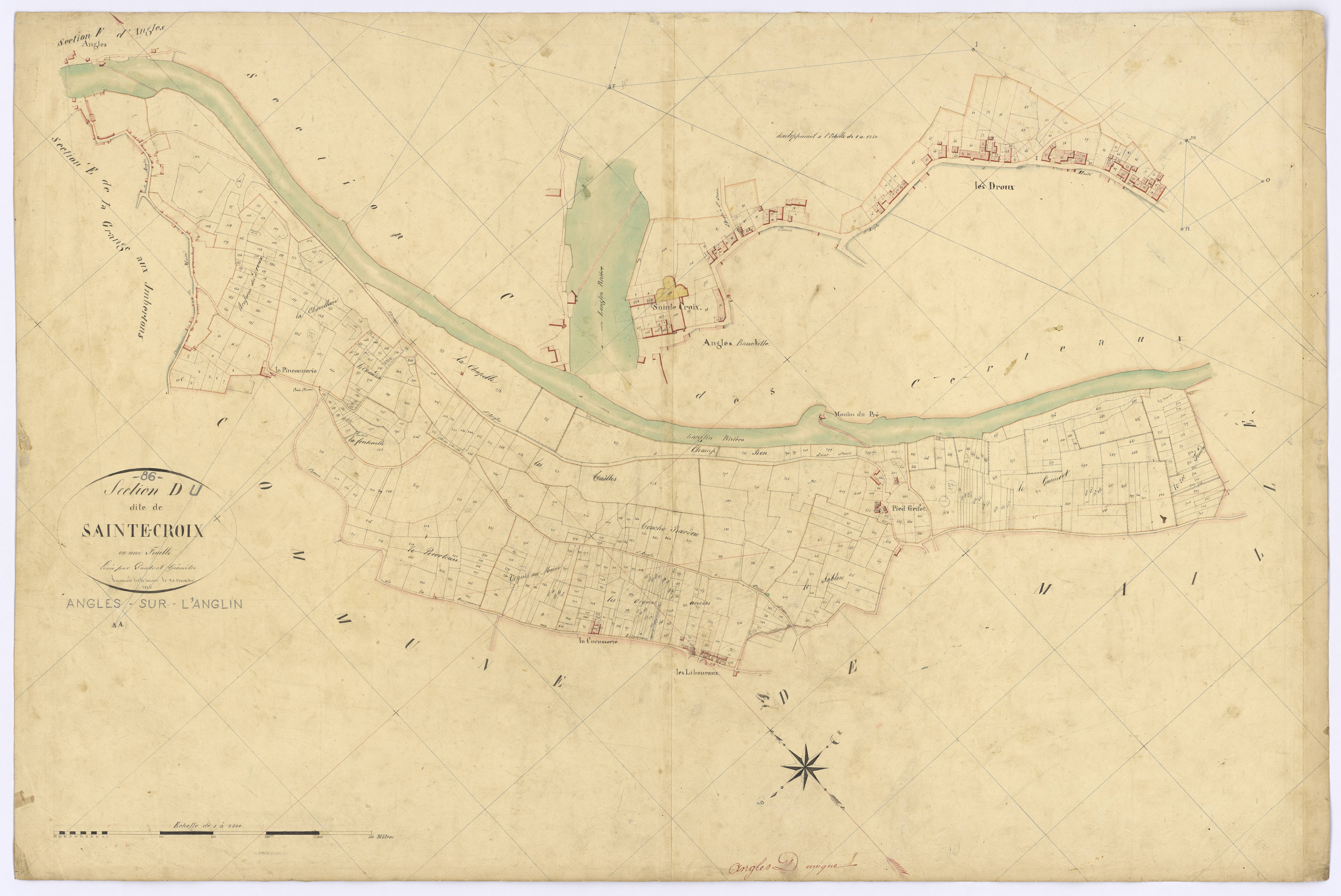 Angles-sur-l'Anglin - FRAD086_cadastre Plans 
