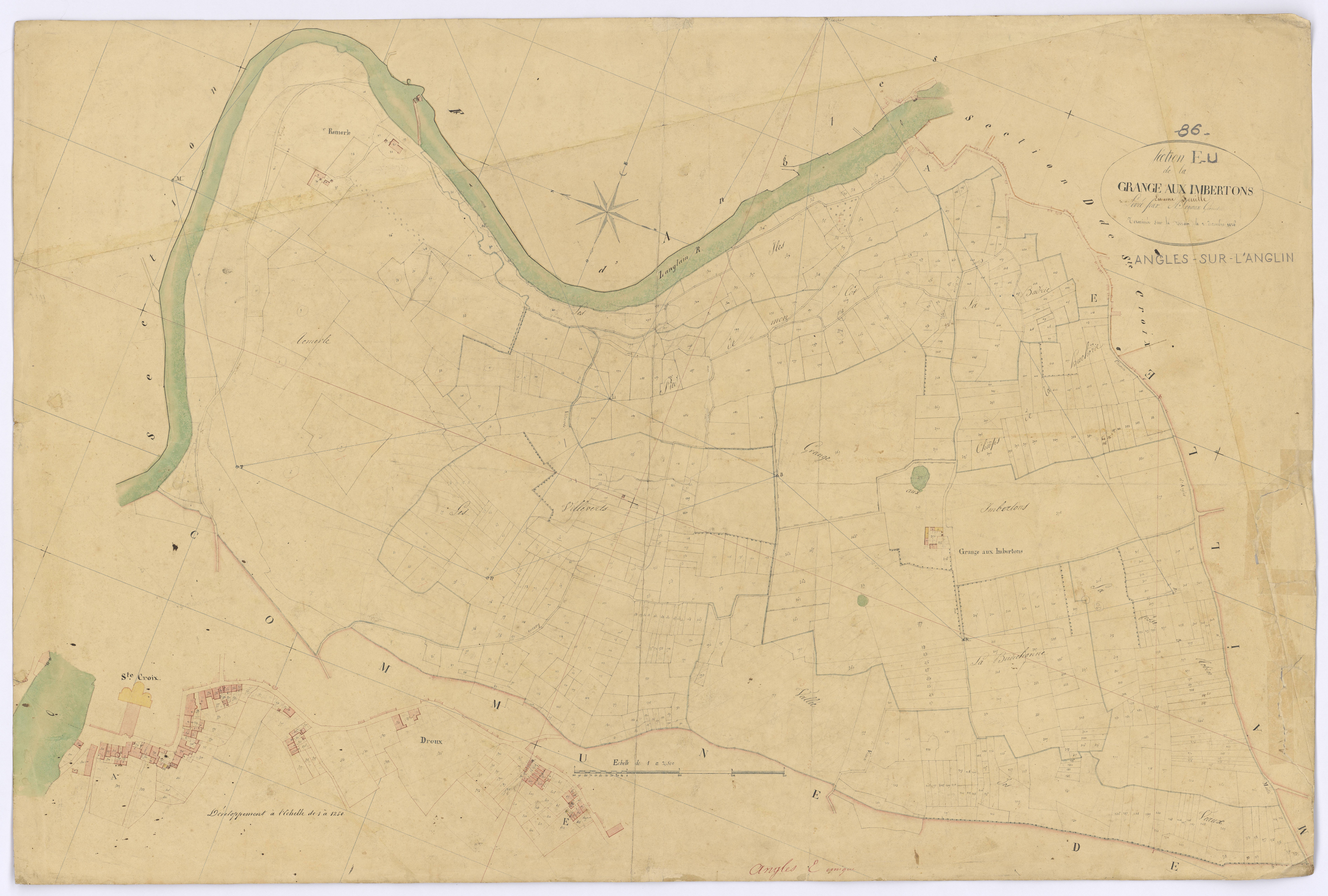 Angles-sur-l'Anglin - FRAD086_cadastre Plans 