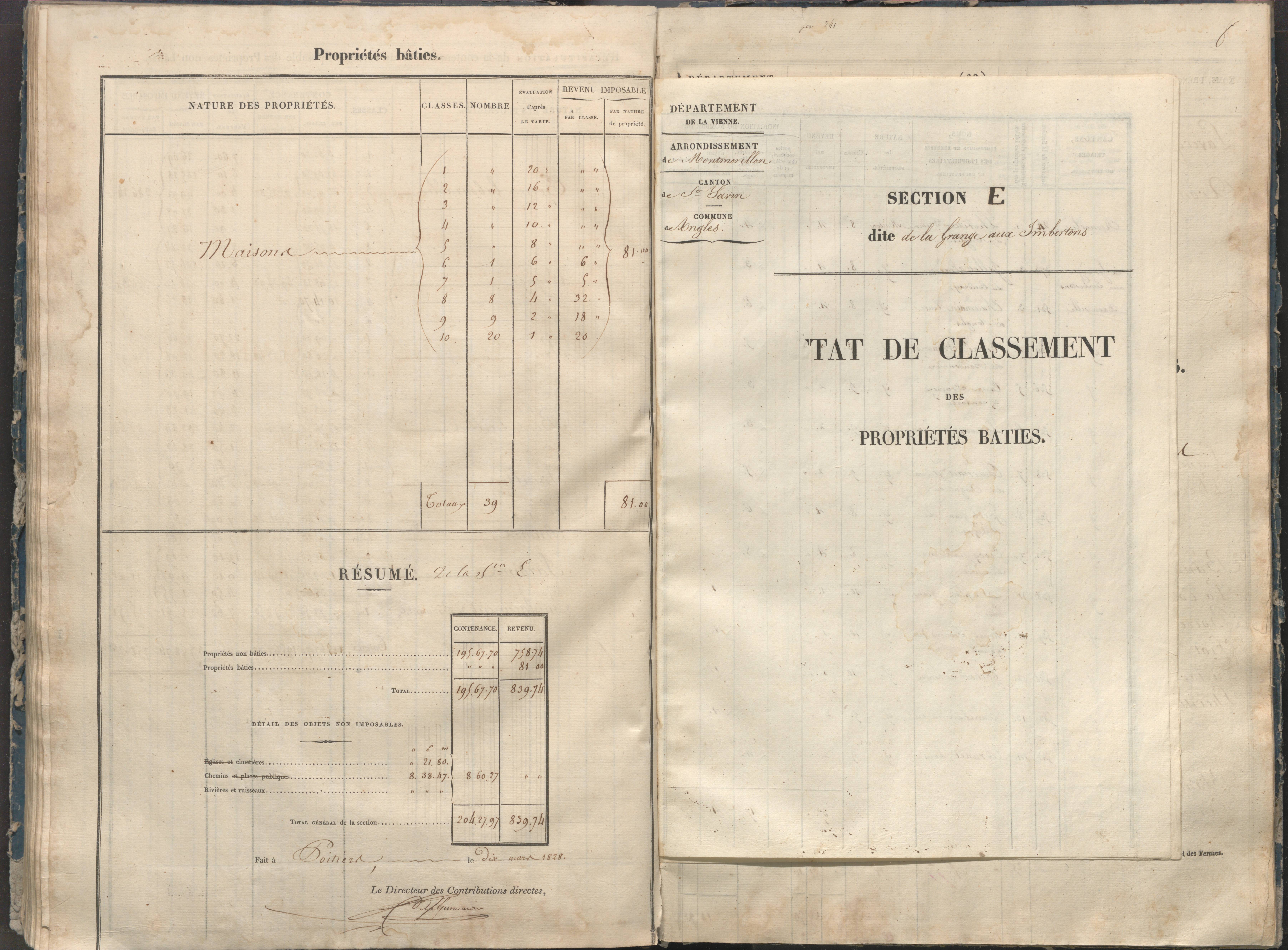 Angles-sur-l'Anglin - FRAD086_cadastre Sections A-F 