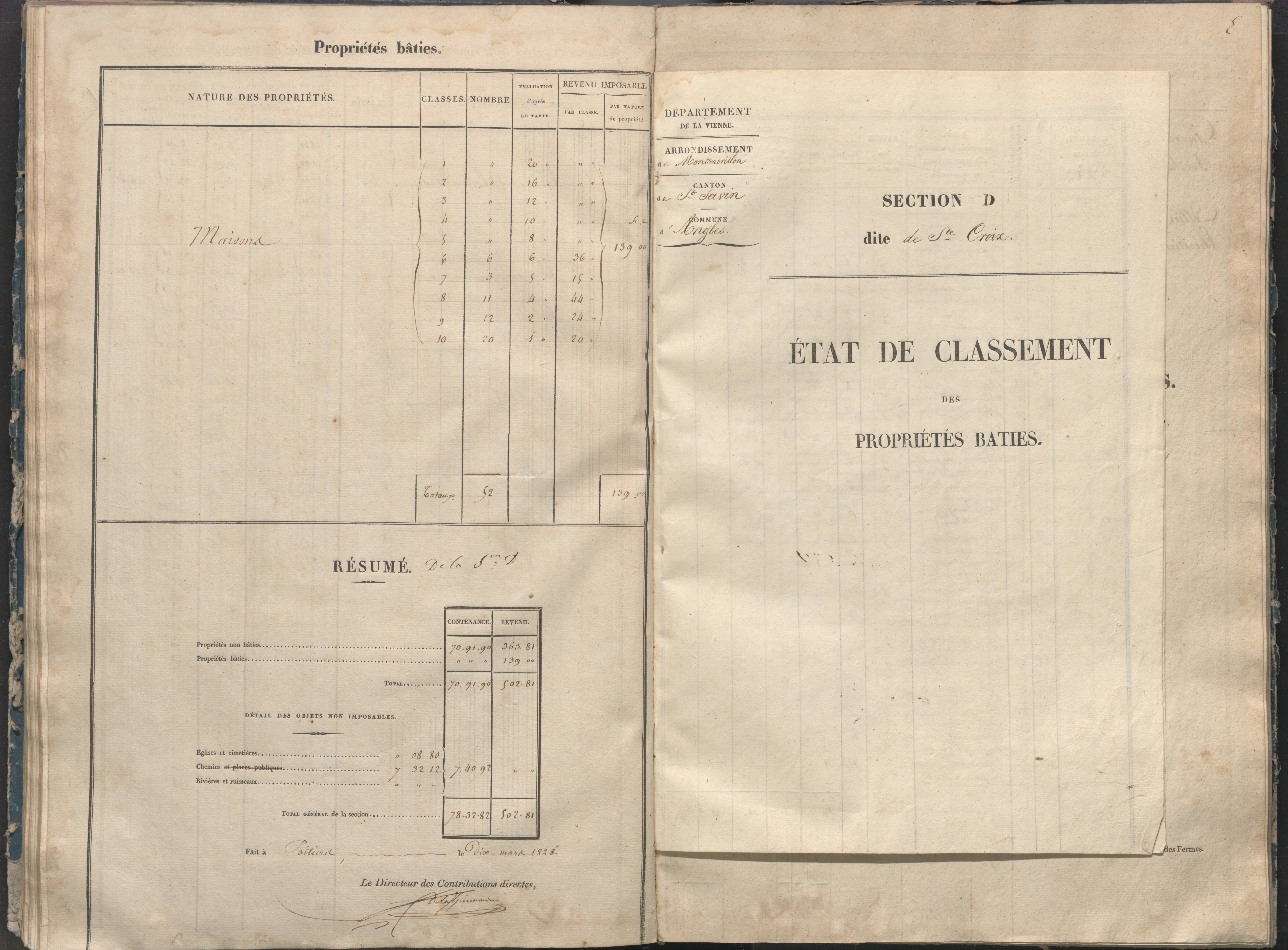 Angles-sur-l'Anglin - FRAD086_cadastre Sections A-F 
