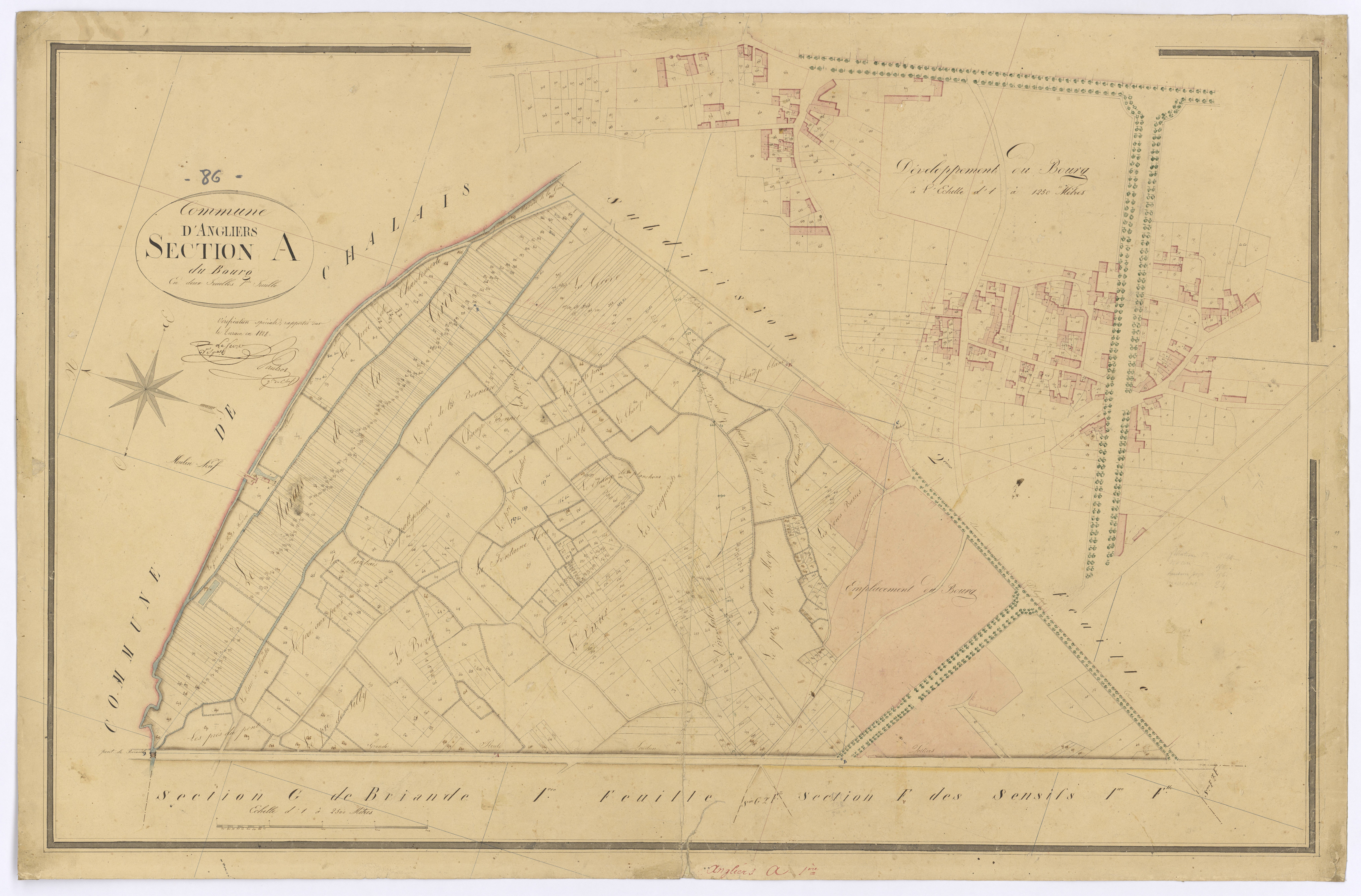 Angliers - FRAD086_cadastre Plans 
