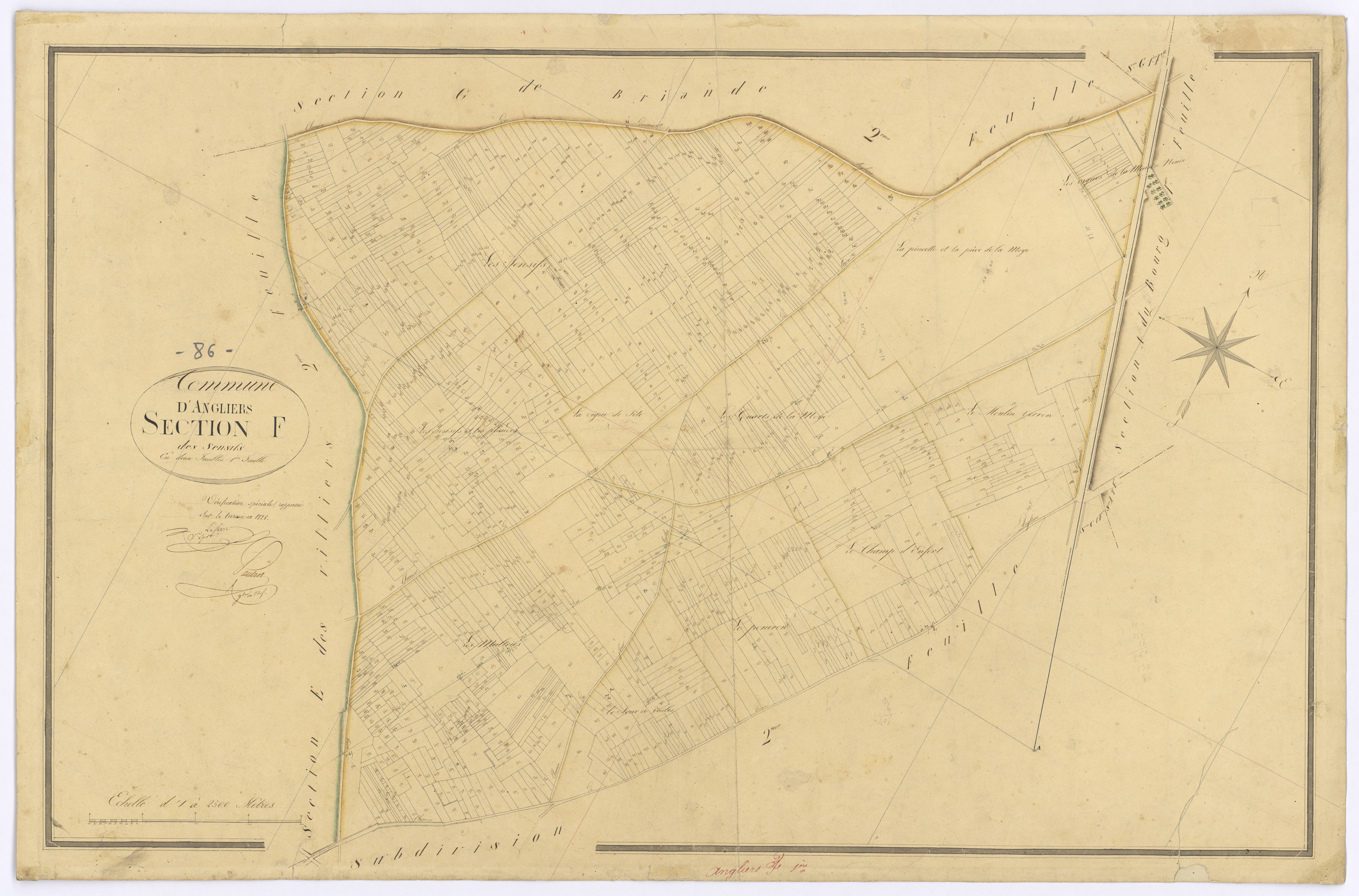 Angliers - FRAD086_cadastre Plans 