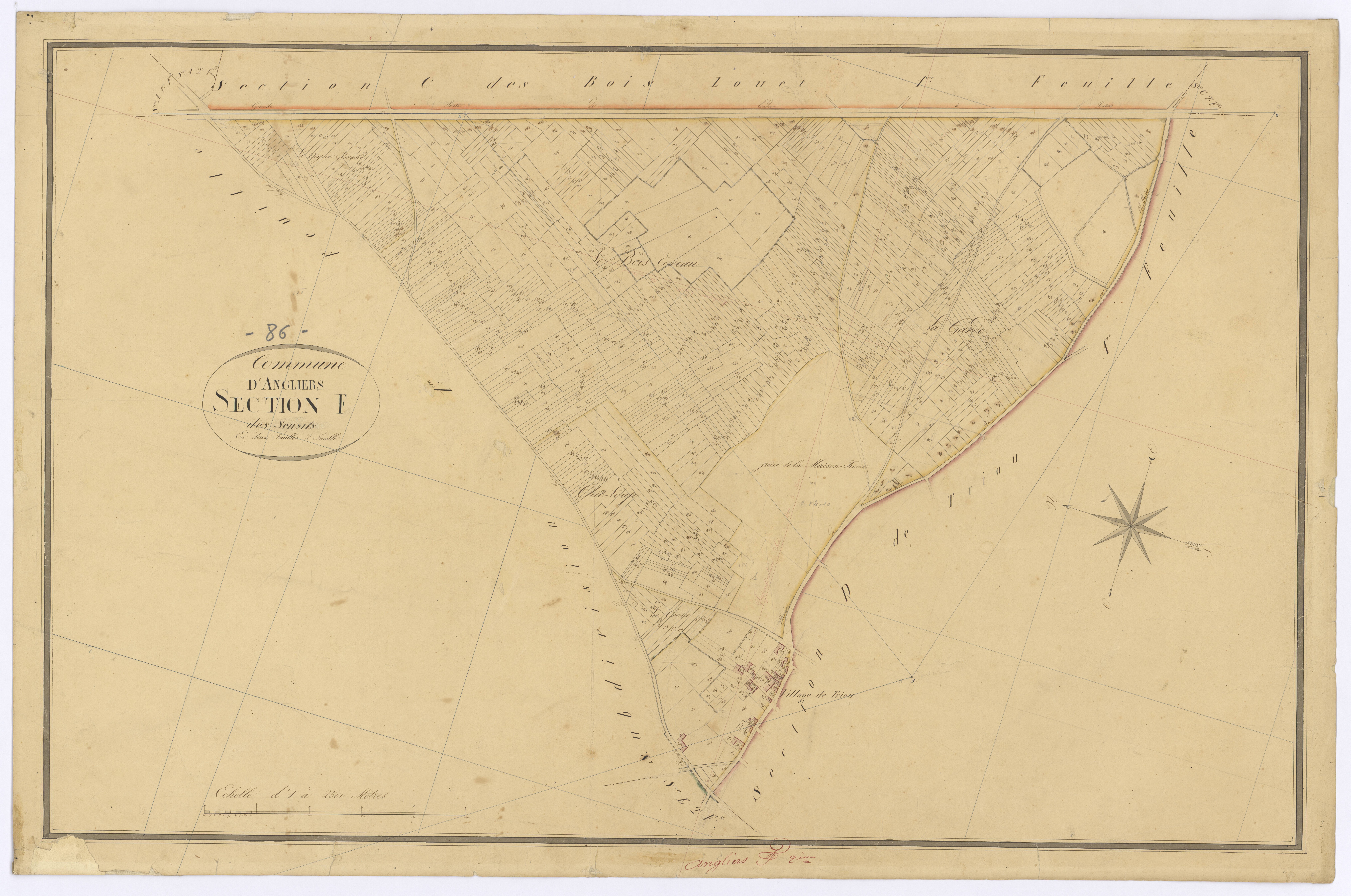 Angliers - FRAD086_cadastre Plans 