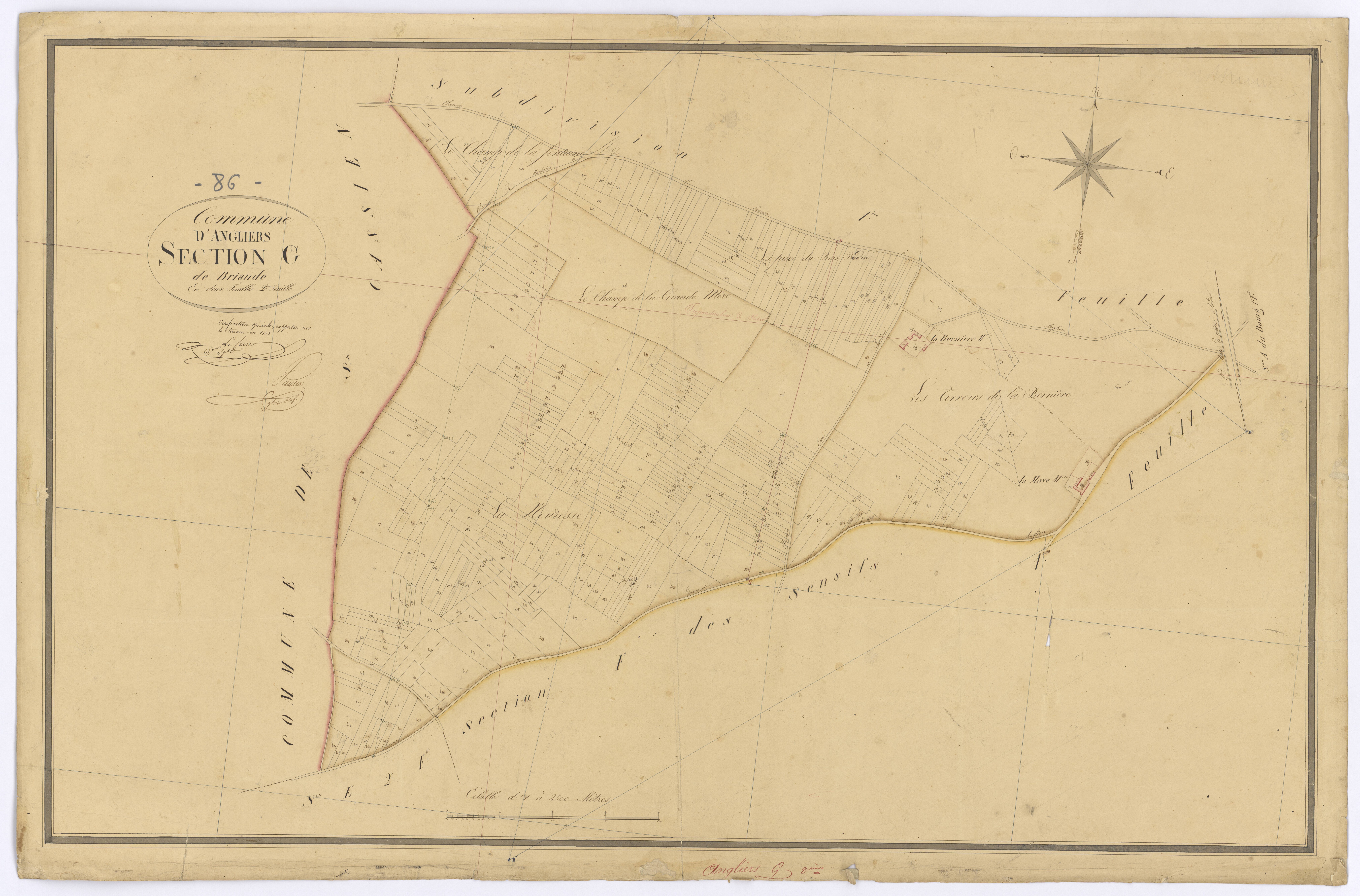 Angliers - FRAD086_cadastre Plans 
