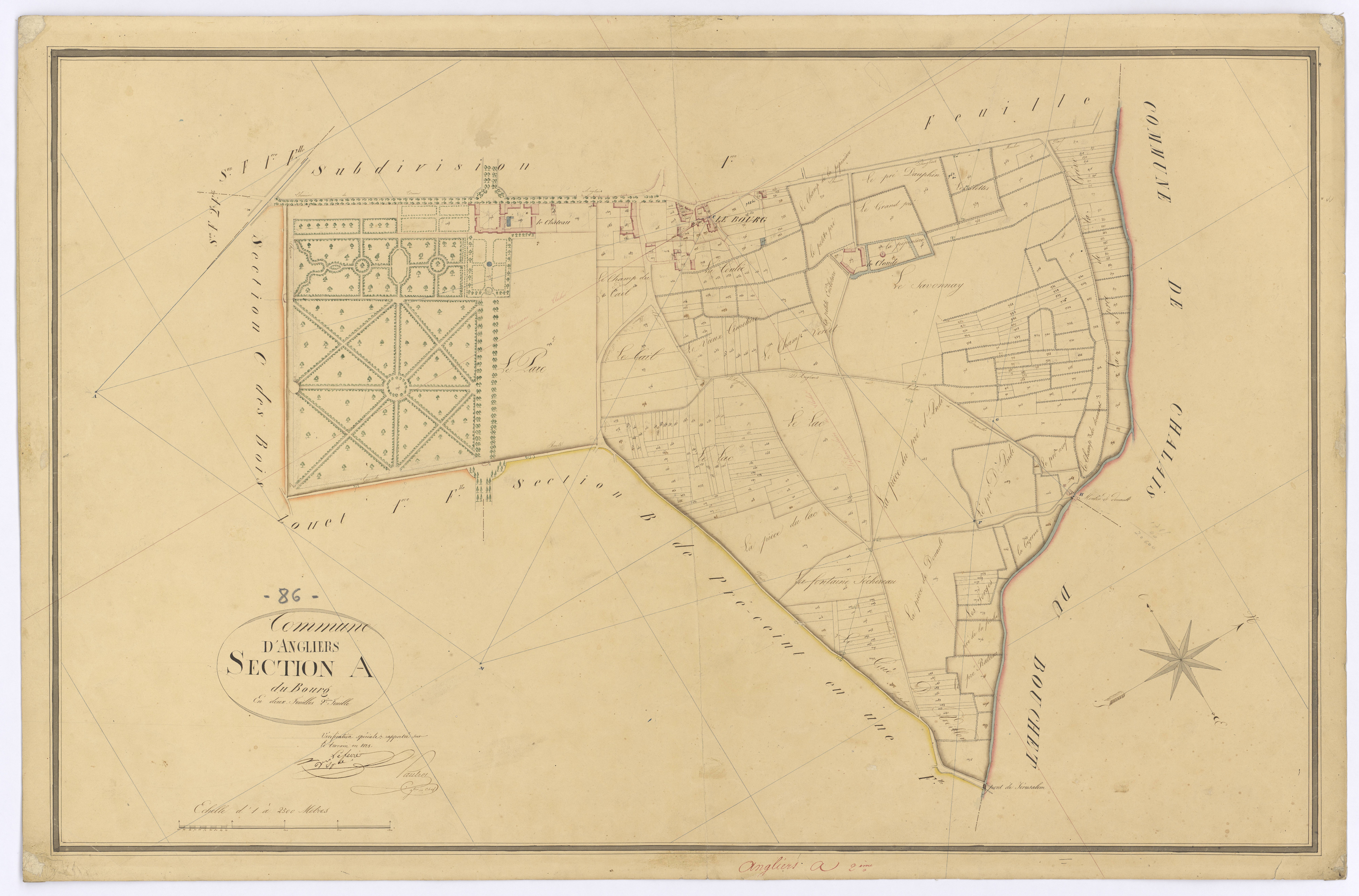 Angliers - FRAD086_cadastre Plans 