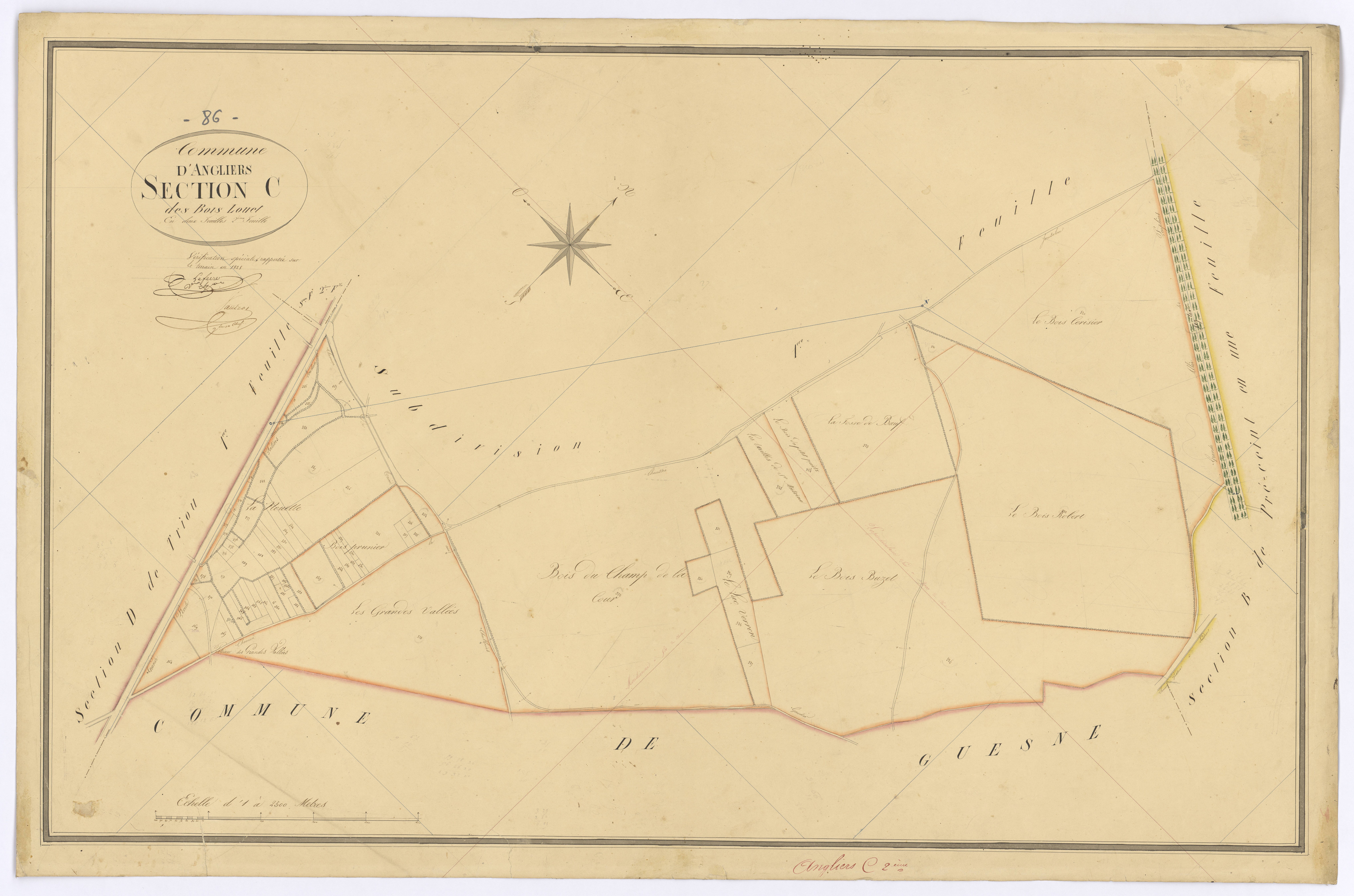 Angliers - FRAD086_cadastre Plans 