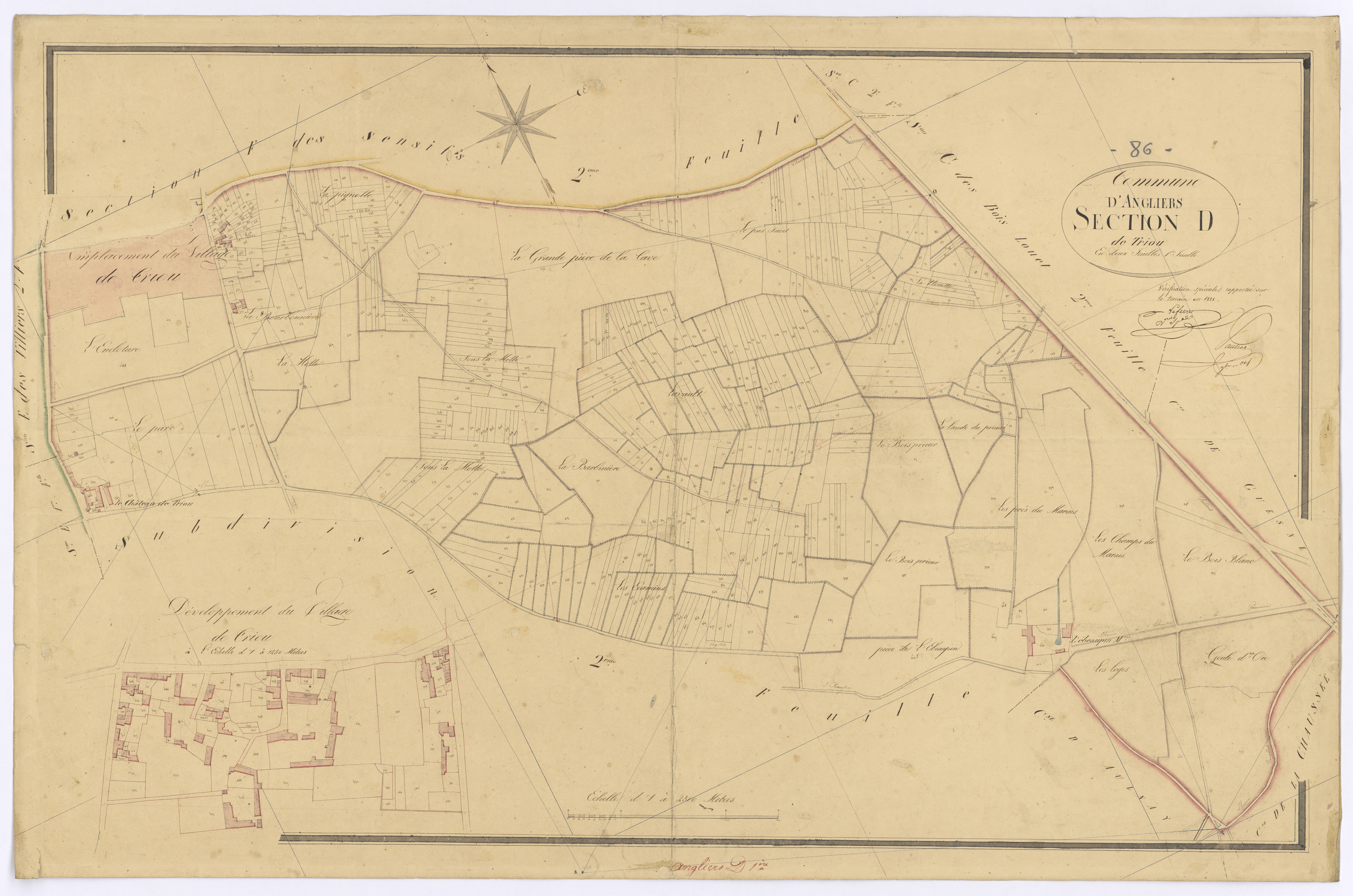 Angliers - FRAD086_cadastre Plans 
