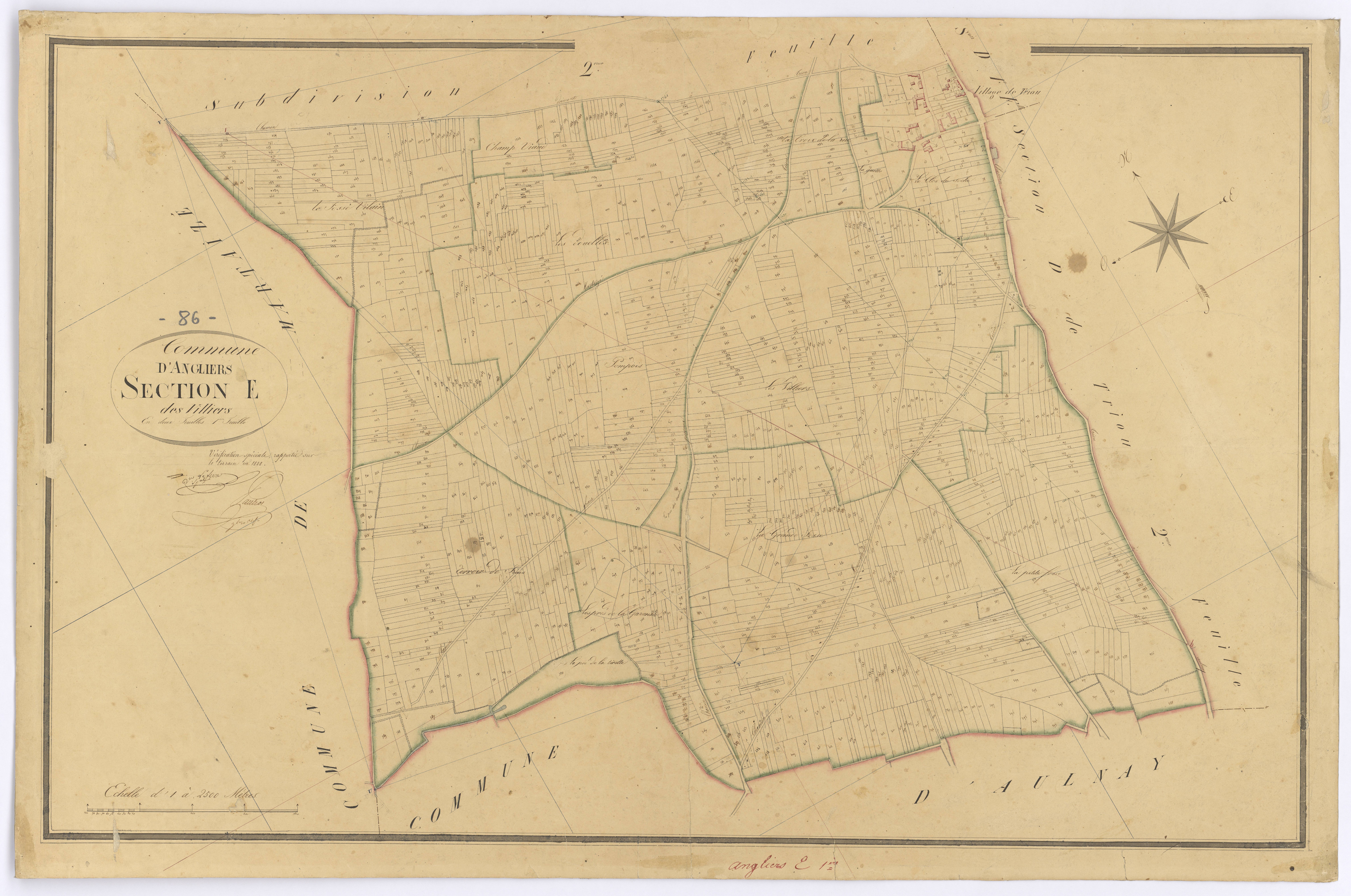 Angliers - FRAD086_cadastre Plans 