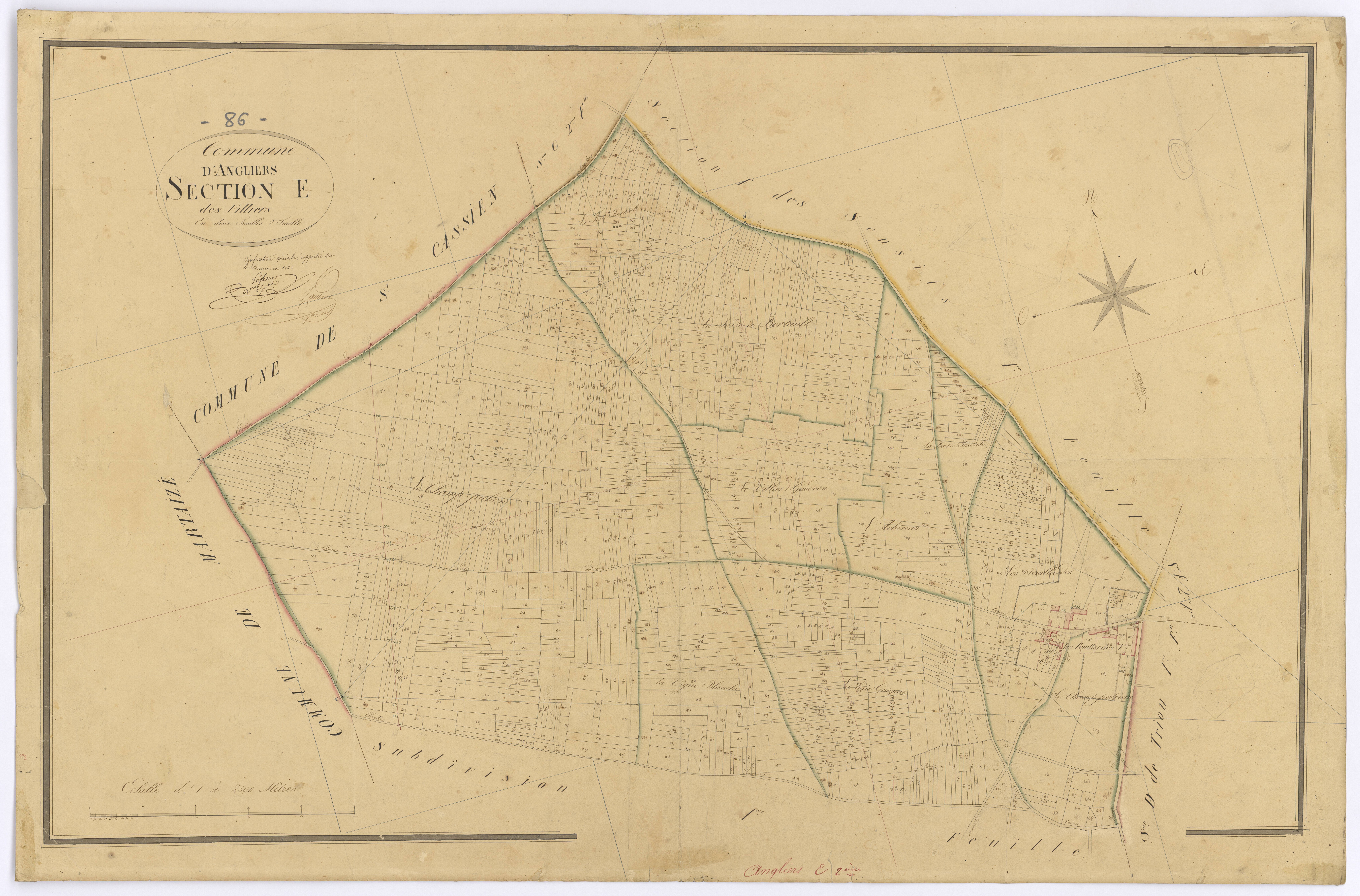 Angliers - FRAD086_cadastre Plans 