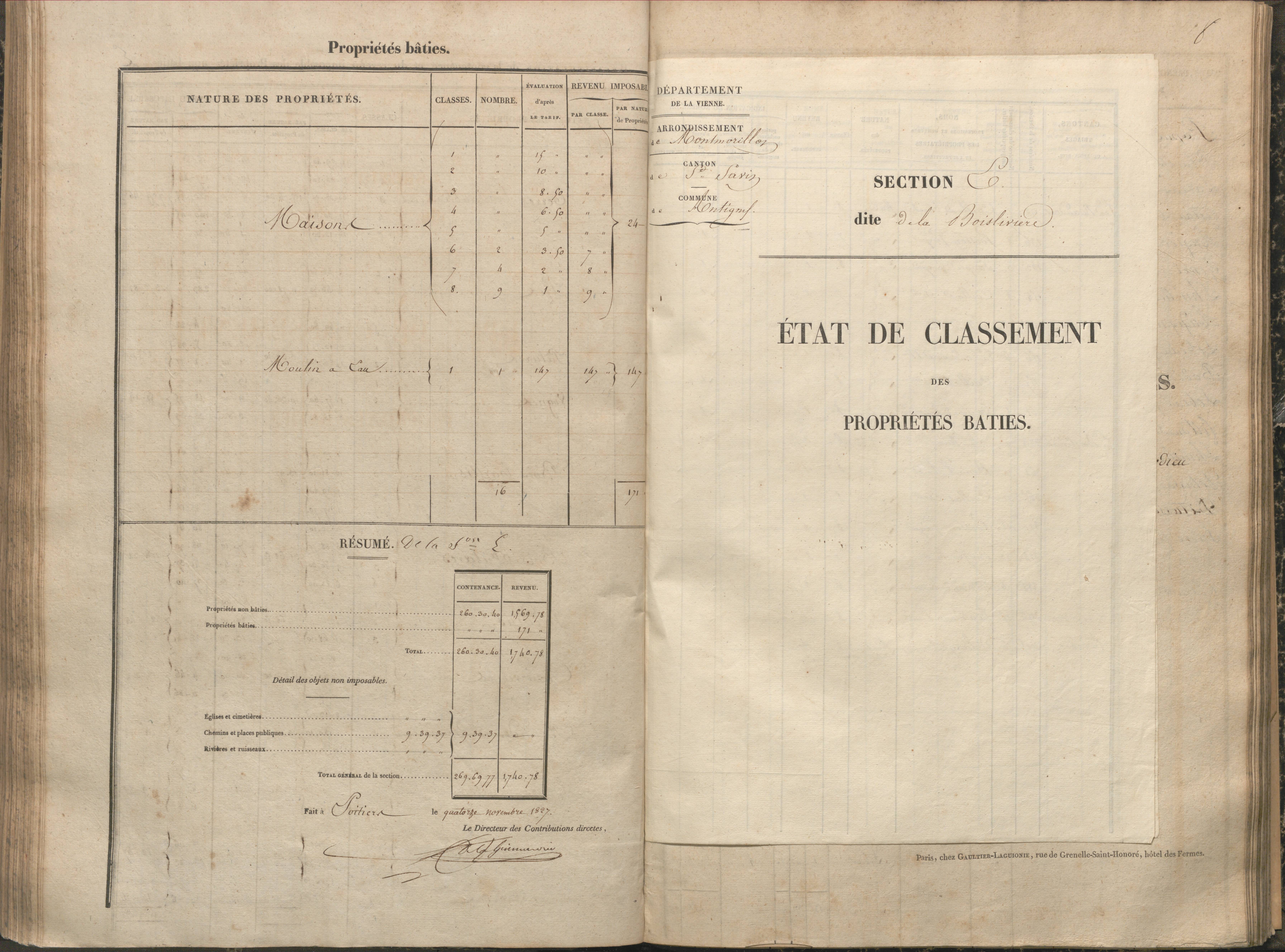 Antigny - FRAD086_cadastre Sections A-H 