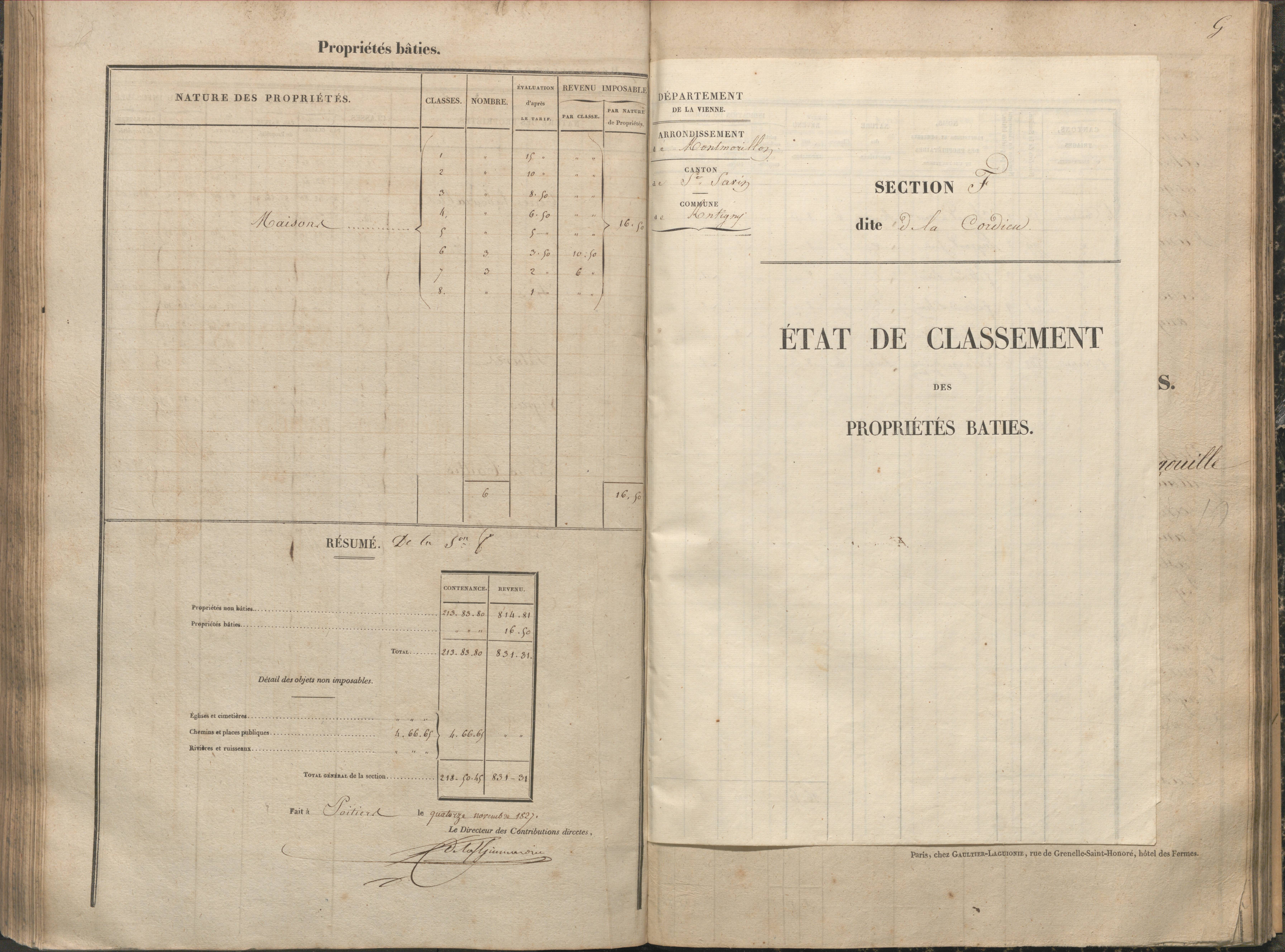 Antigny - FRAD086_cadastre Sections A-H 