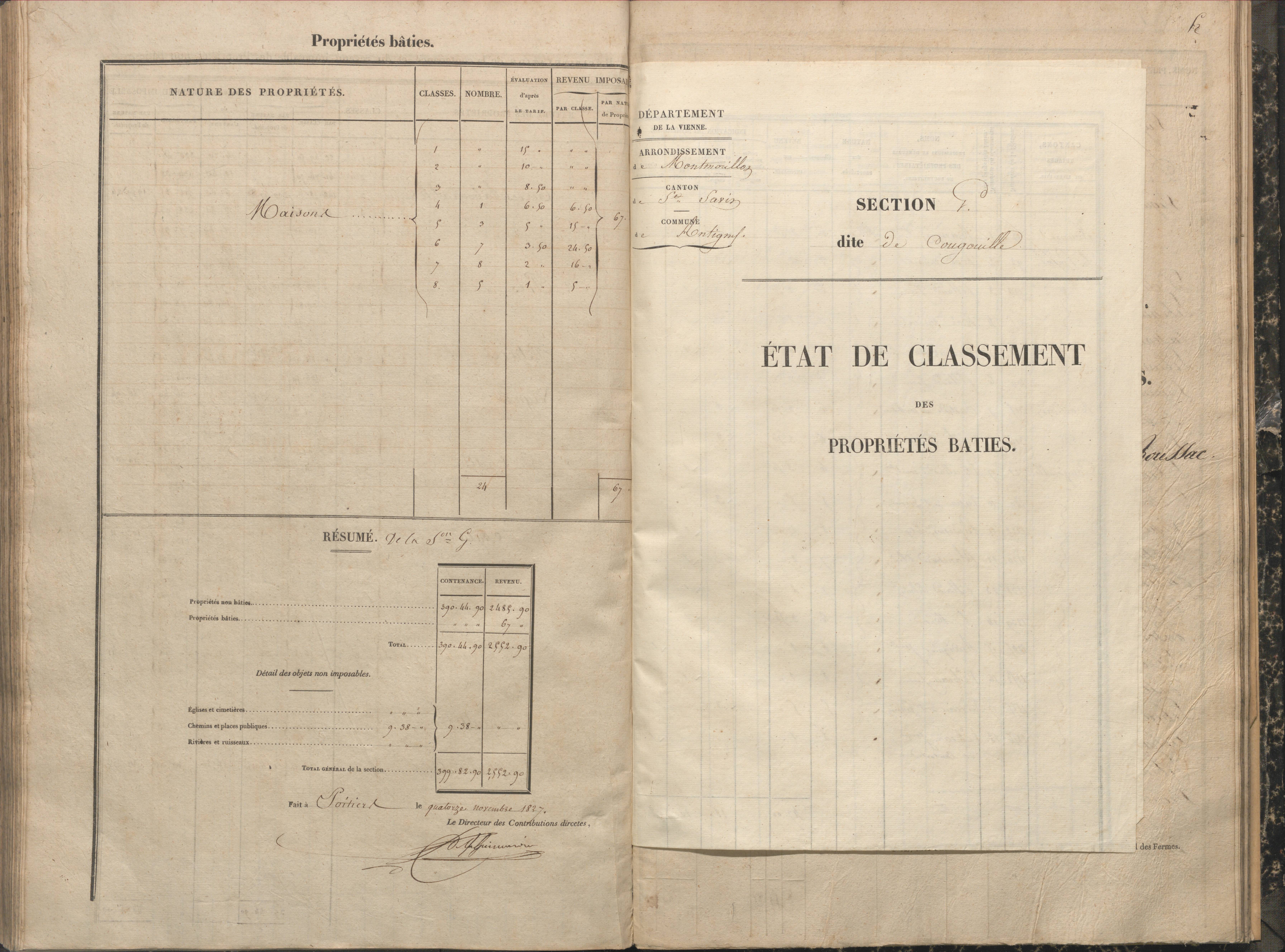 Antigny - FRAD086_cadastre Sections A-H 