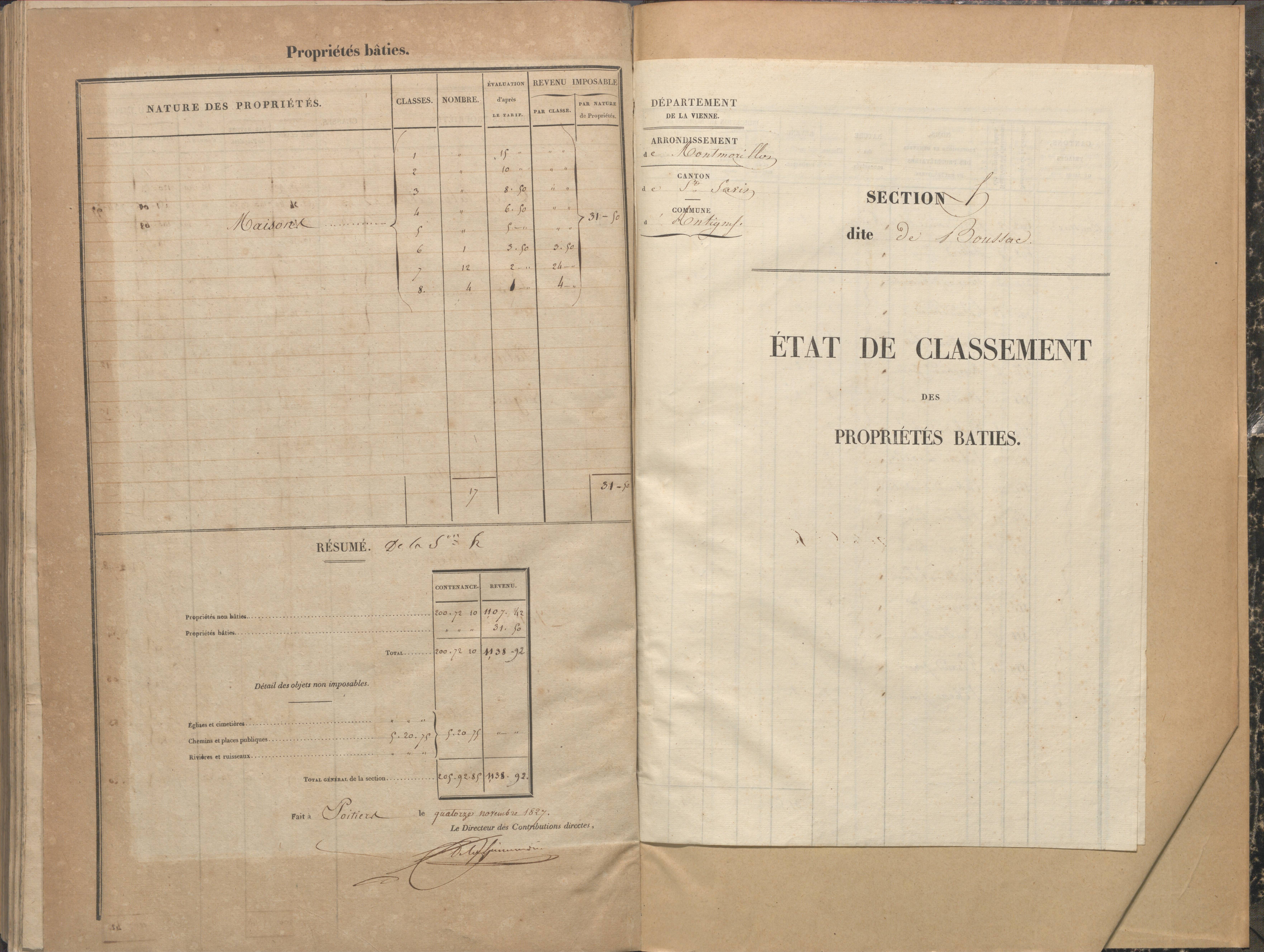 Antigny - FRAD086_cadastre Sections A-H 
