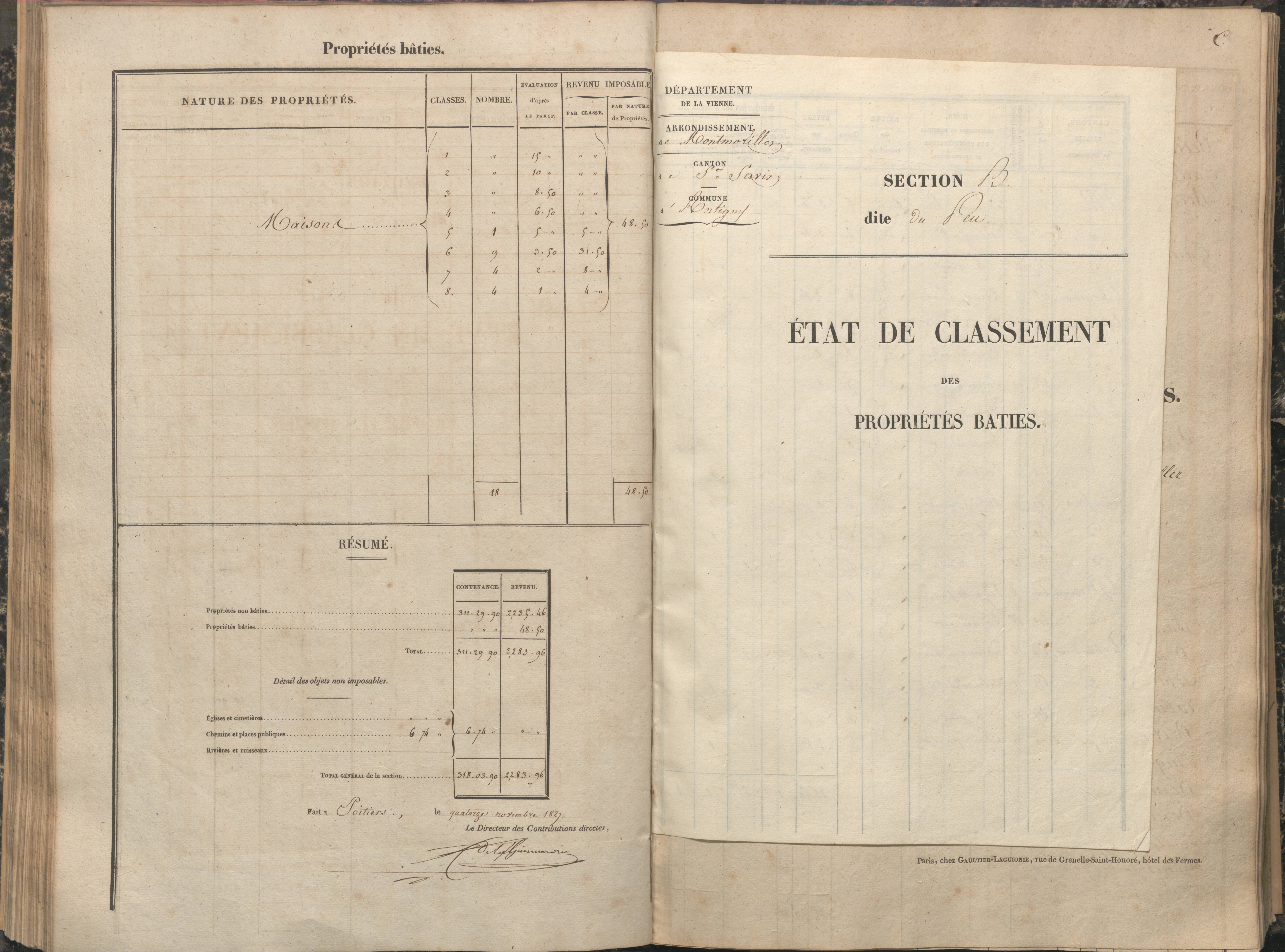 Antigny - FRAD086_cadastre Sections A-H 