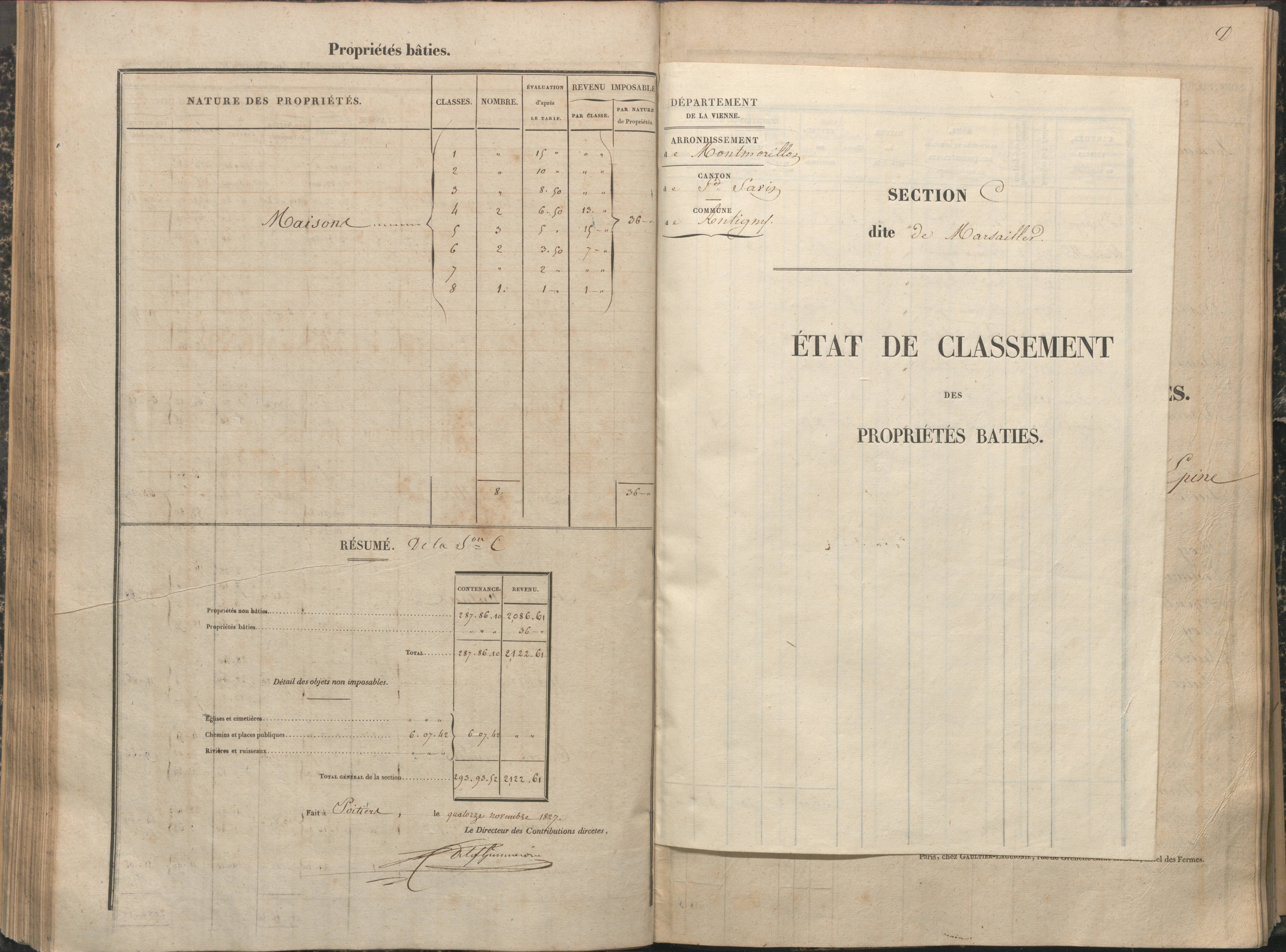 Antigny - FRAD086_cadastre Sections A-H 