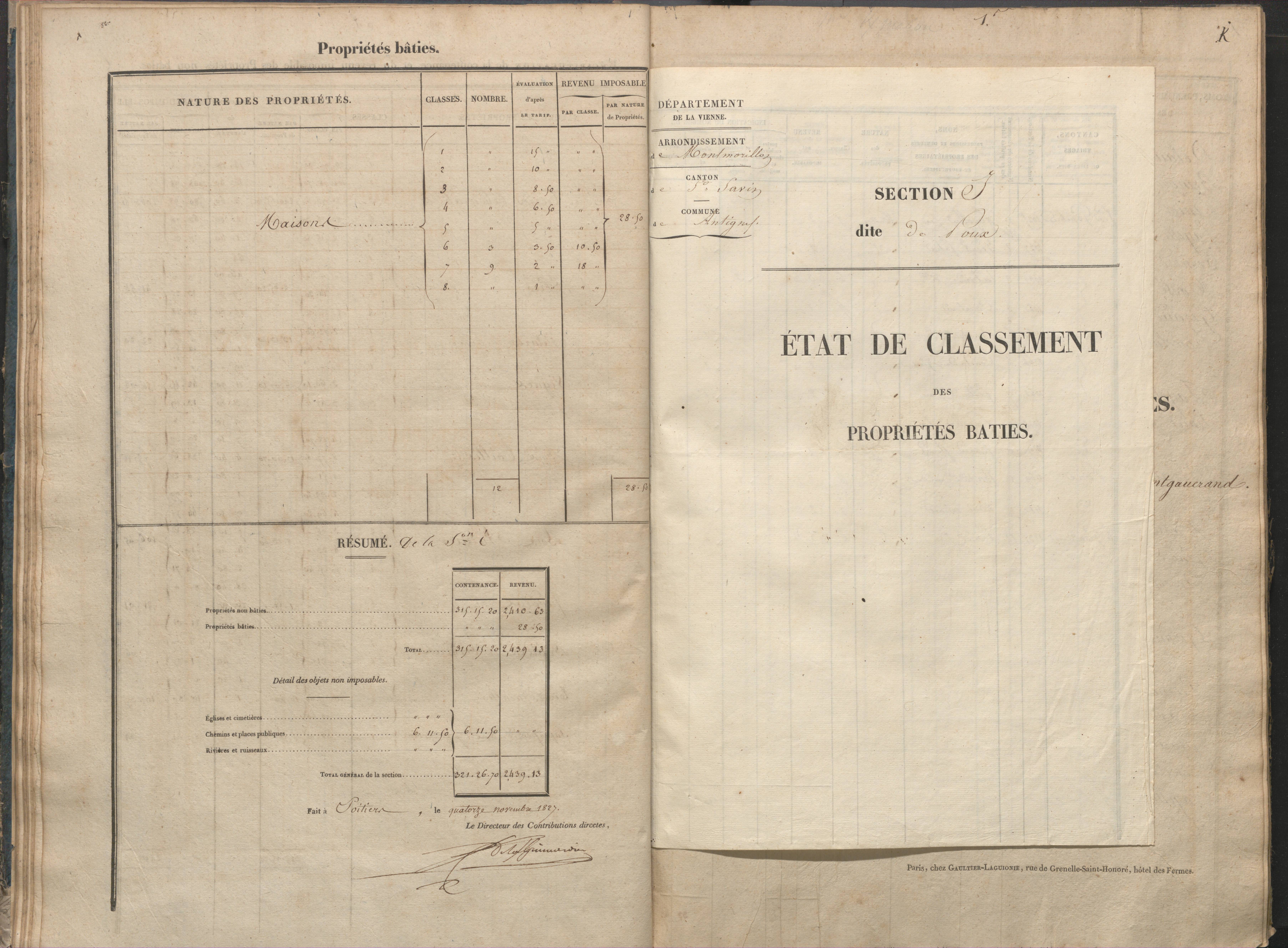 Antigny - FRAD086_cadastre Sections I-Q 