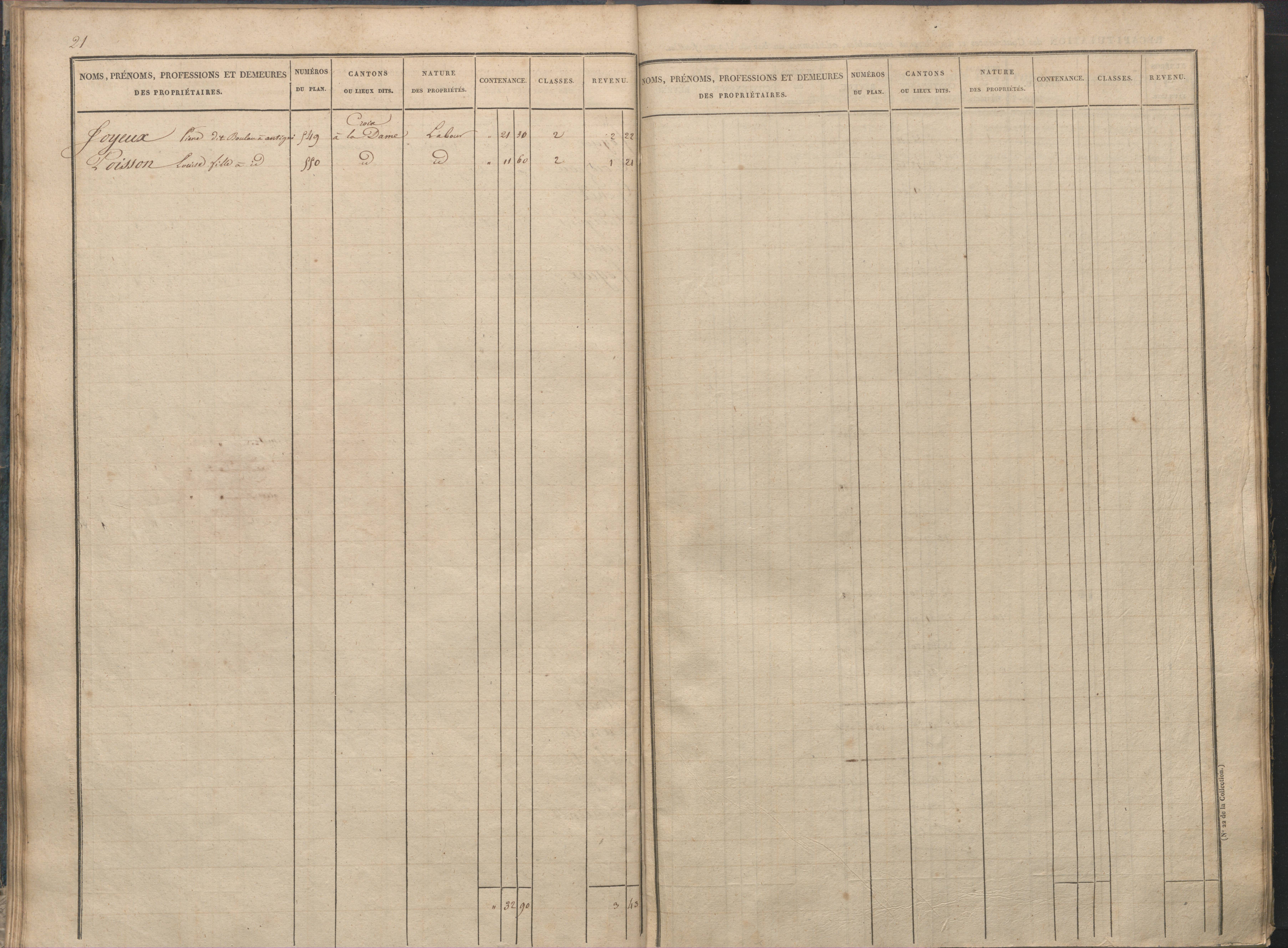 Antigny - FRAD086_cadastre Sections I-Q 