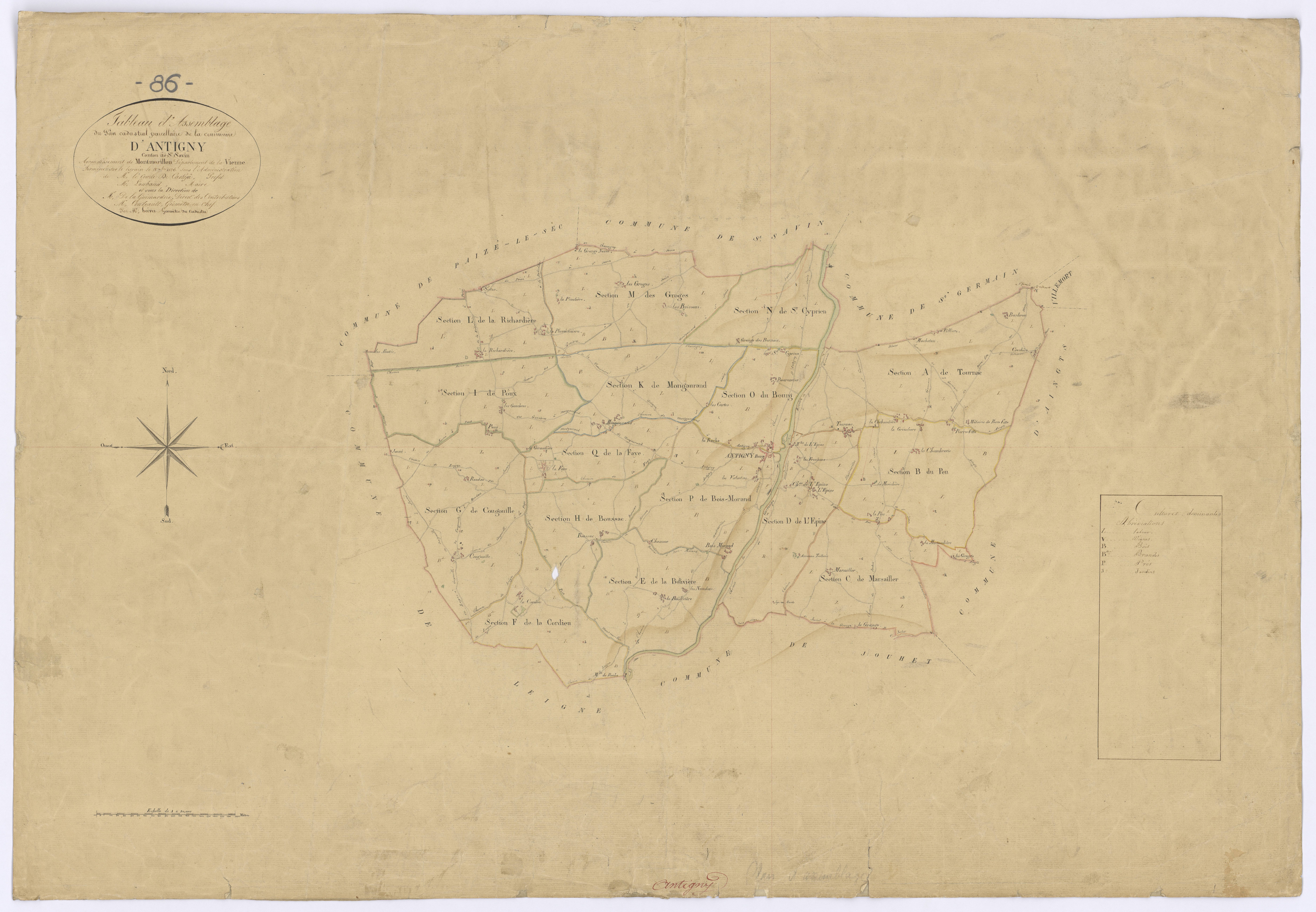 Antigny - FRAD086_cadastre Plans 