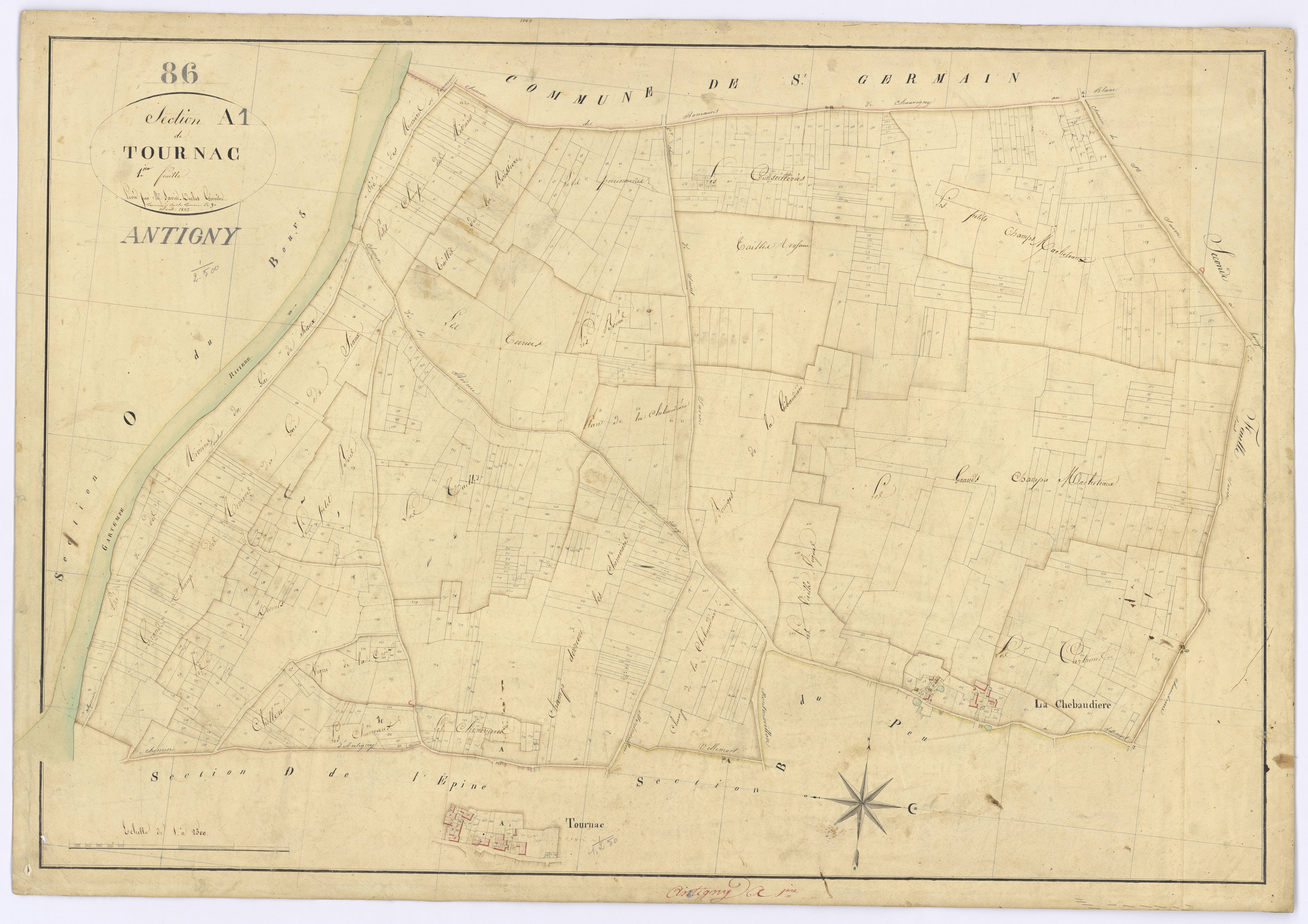 Antigny - FRAD086_cadastre Plans 