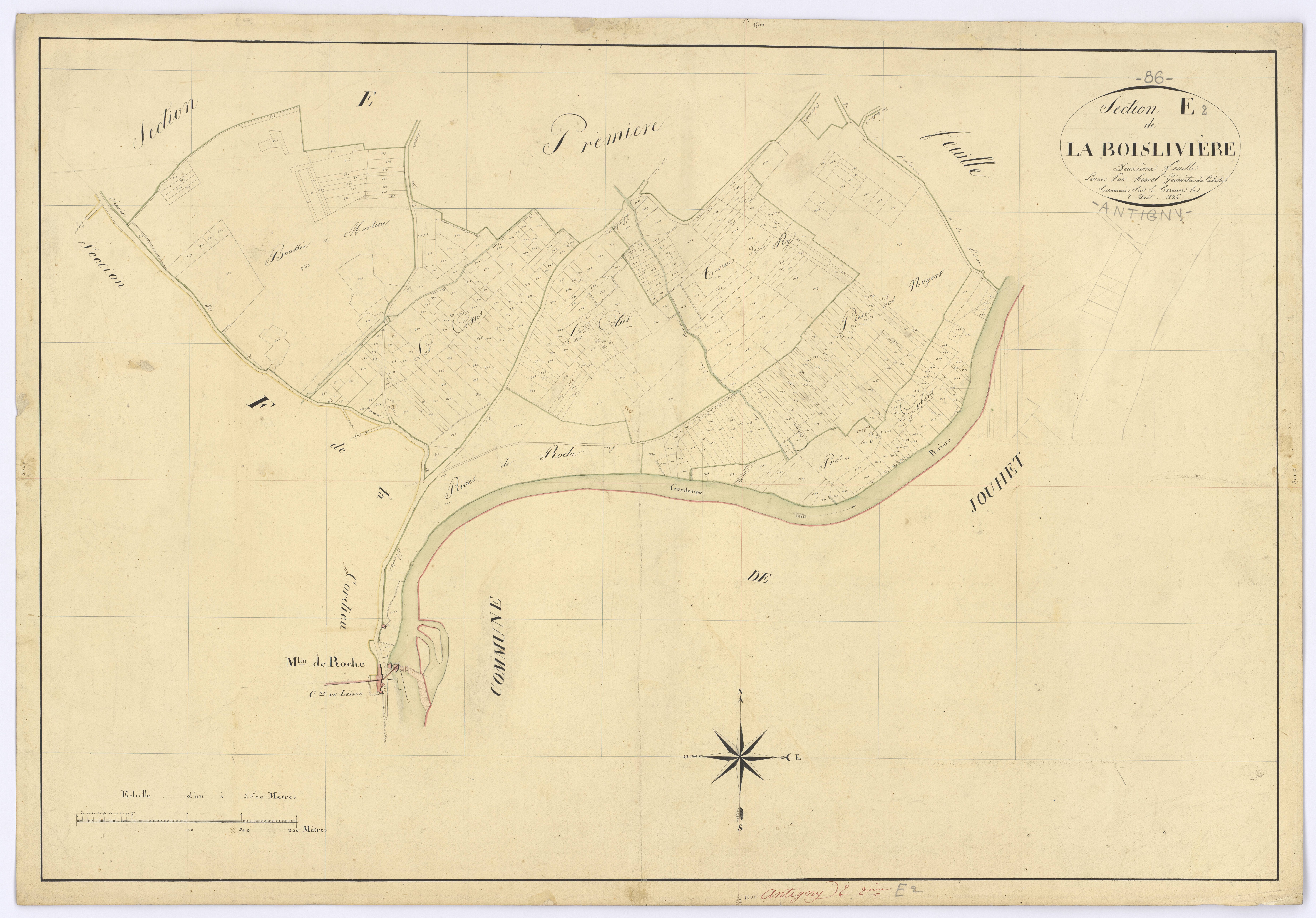 Antigny - FRAD086_cadastre Plans 