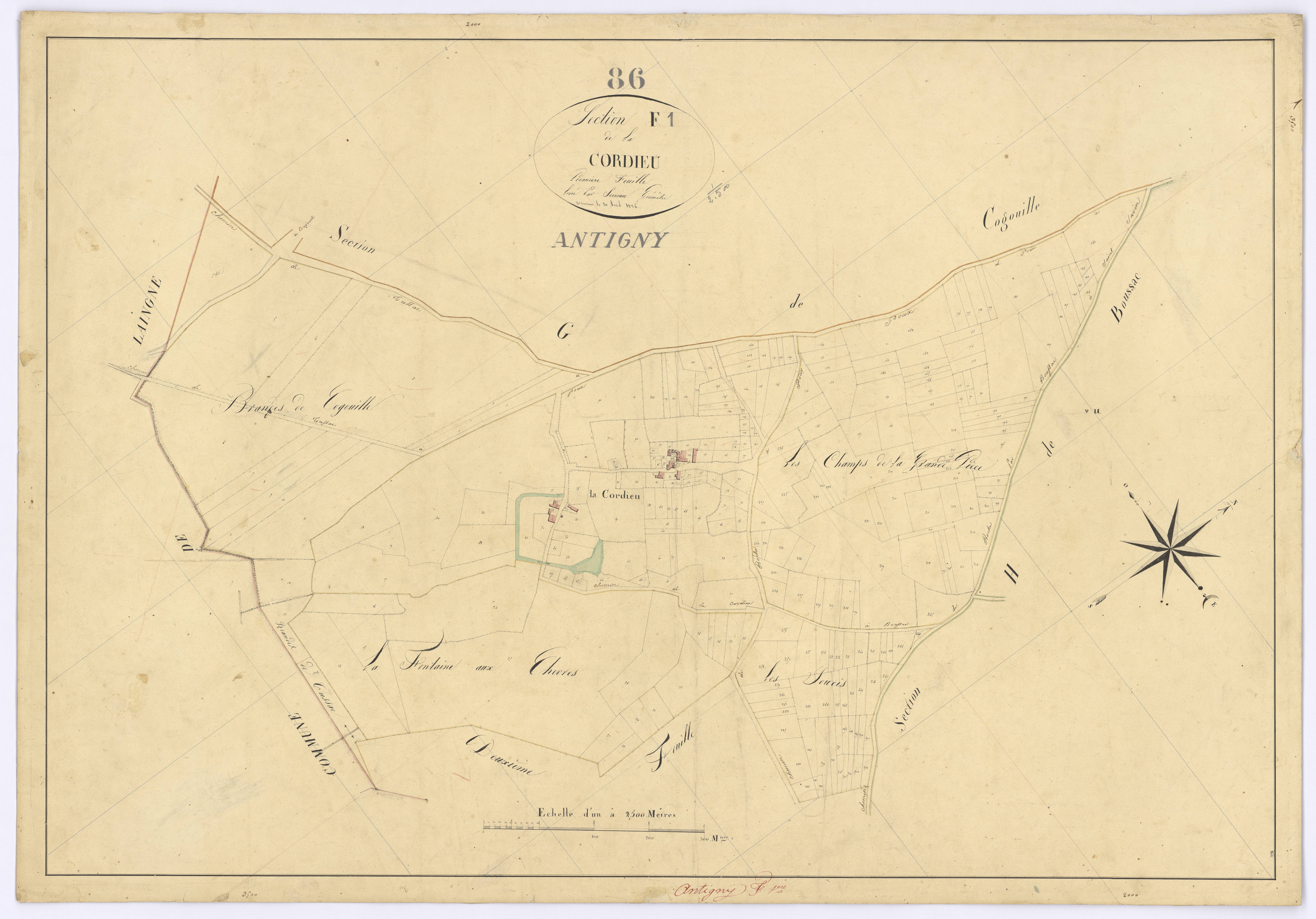 Antigny - FRAD086_cadastre Plans 