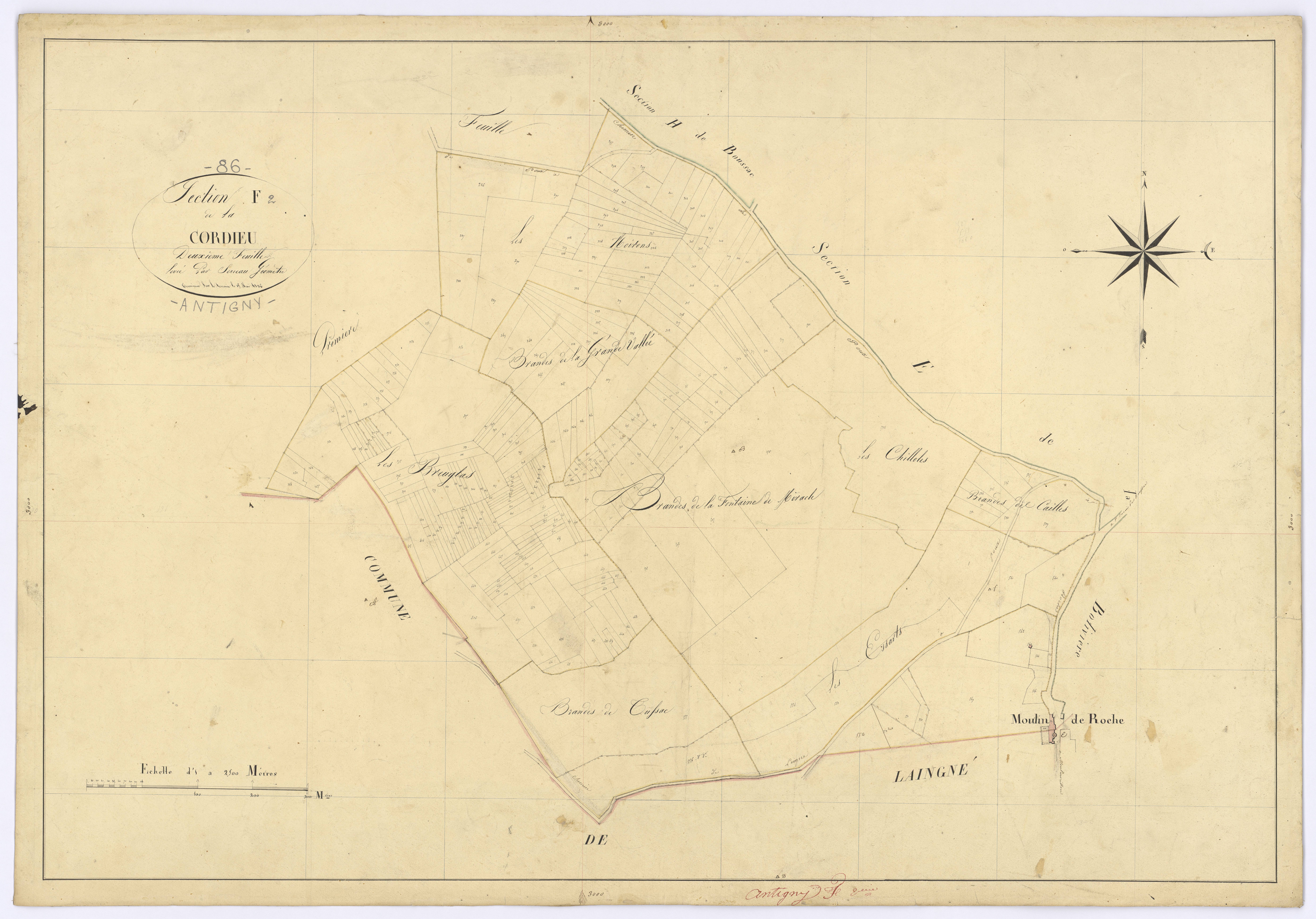 Antigny - FRAD086_cadastre Plans 
