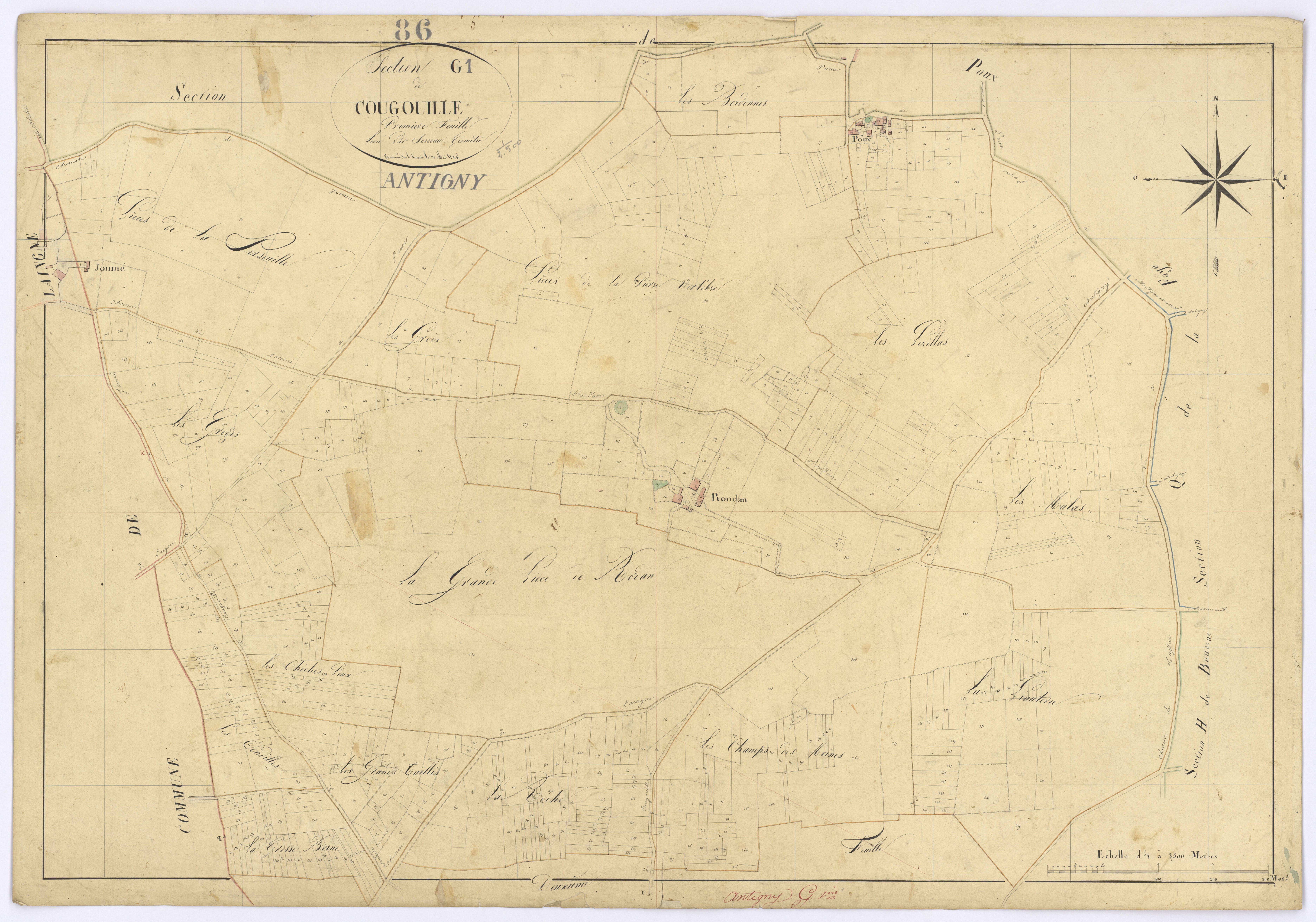 Antigny - FRAD086_cadastre Plans 