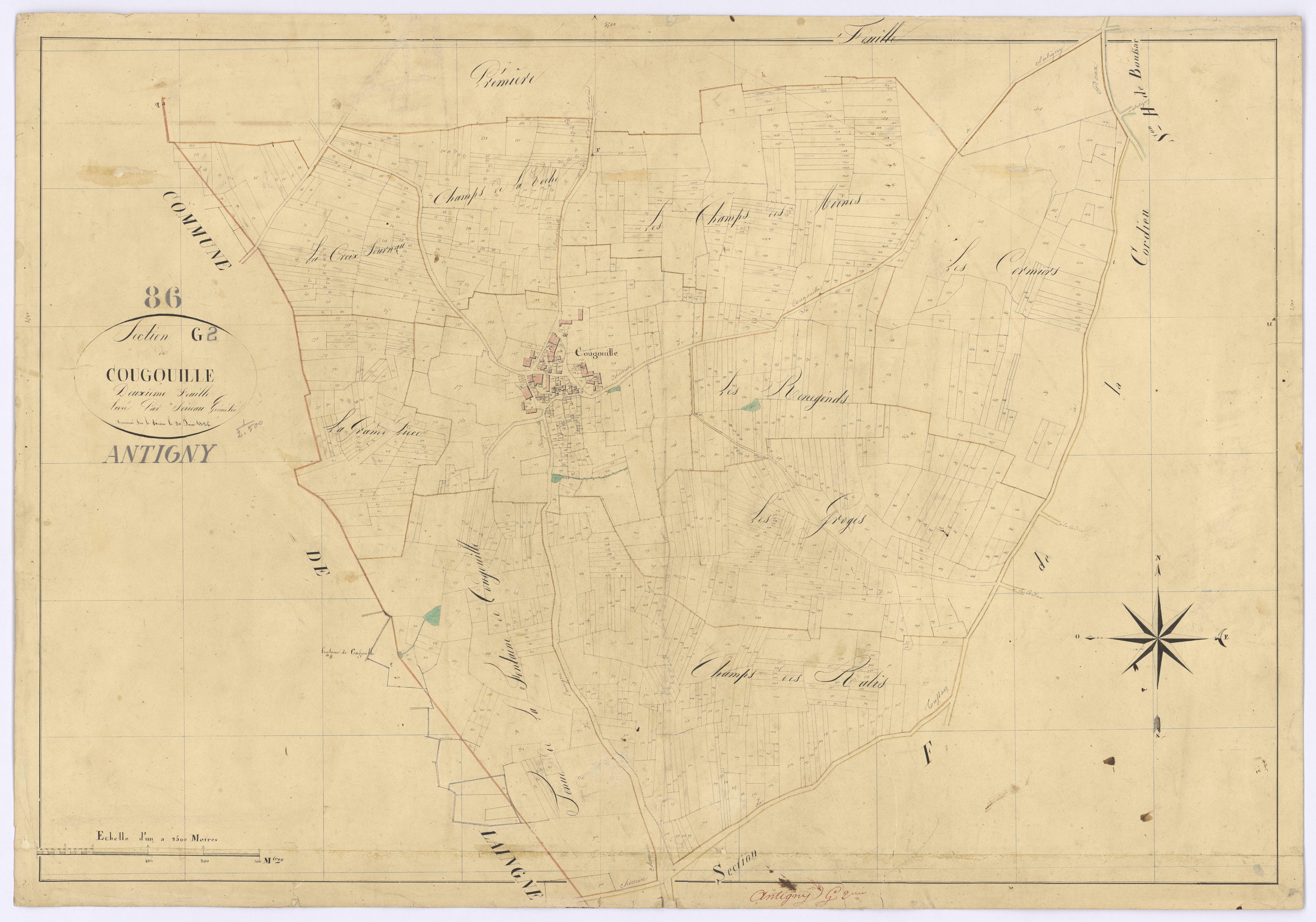 Antigny - FRAD086_cadastre Plans 