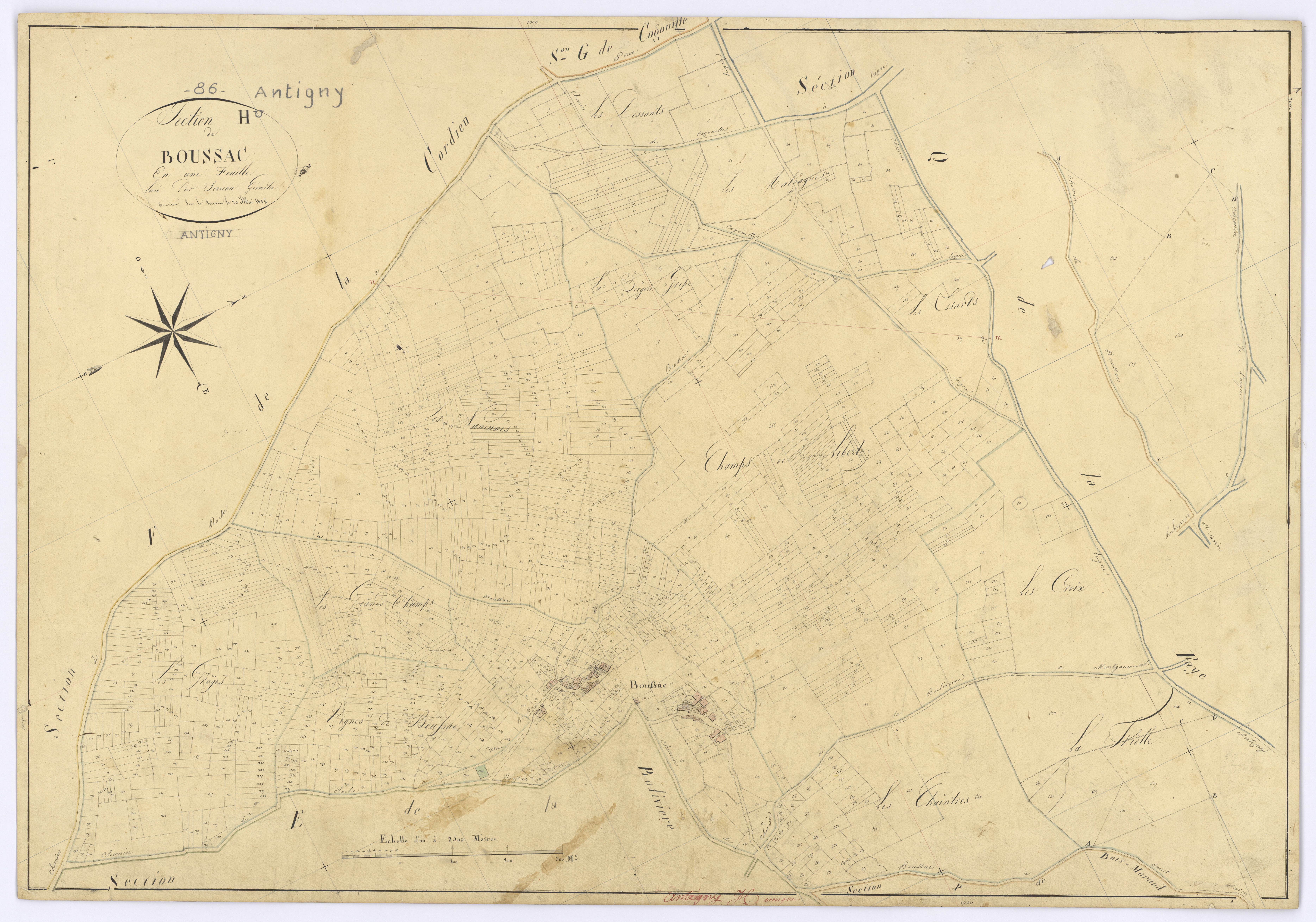 Antigny - FRAD086_cadastre Plans 