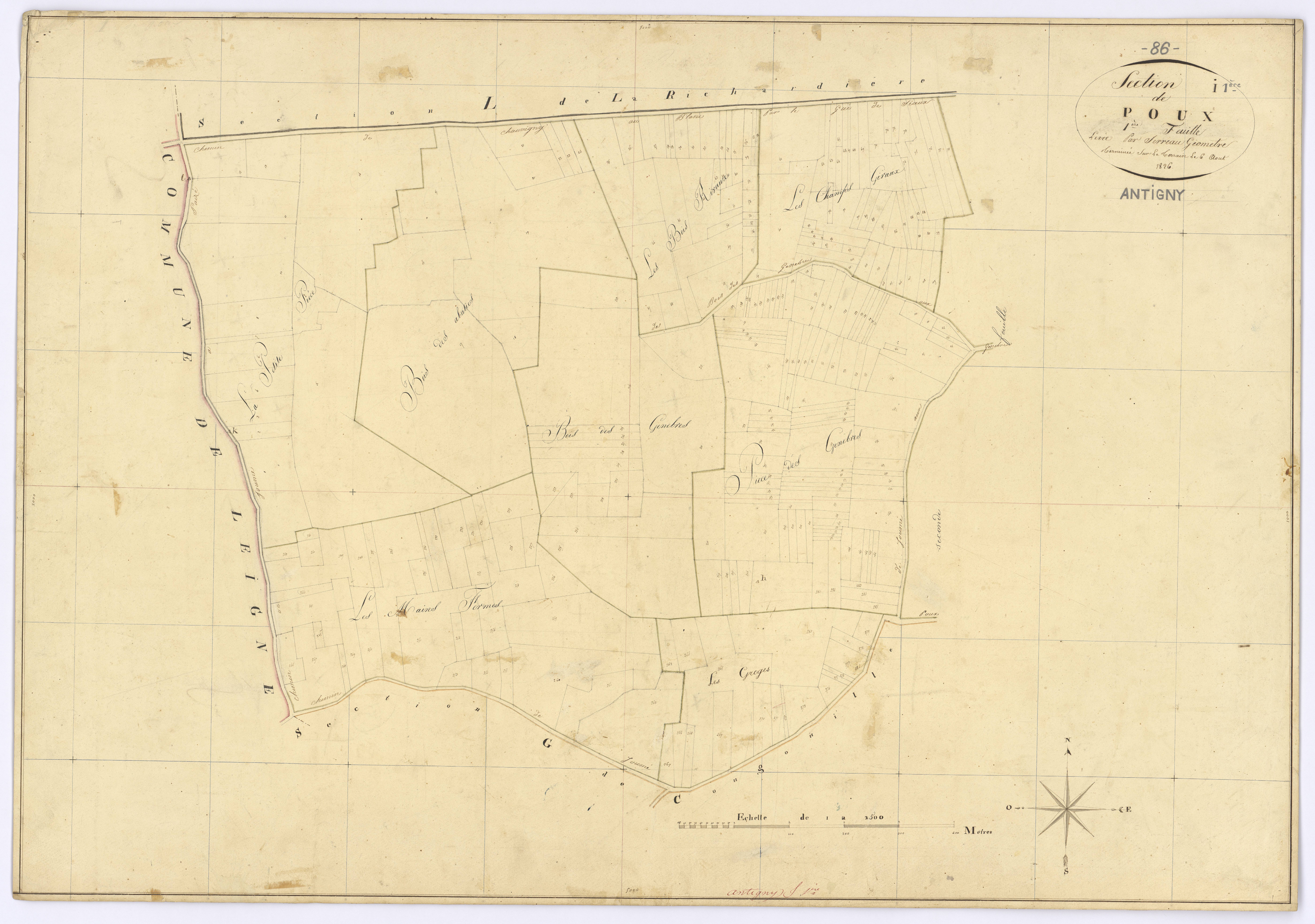 Antigny - FRAD086_cadastre Plans 