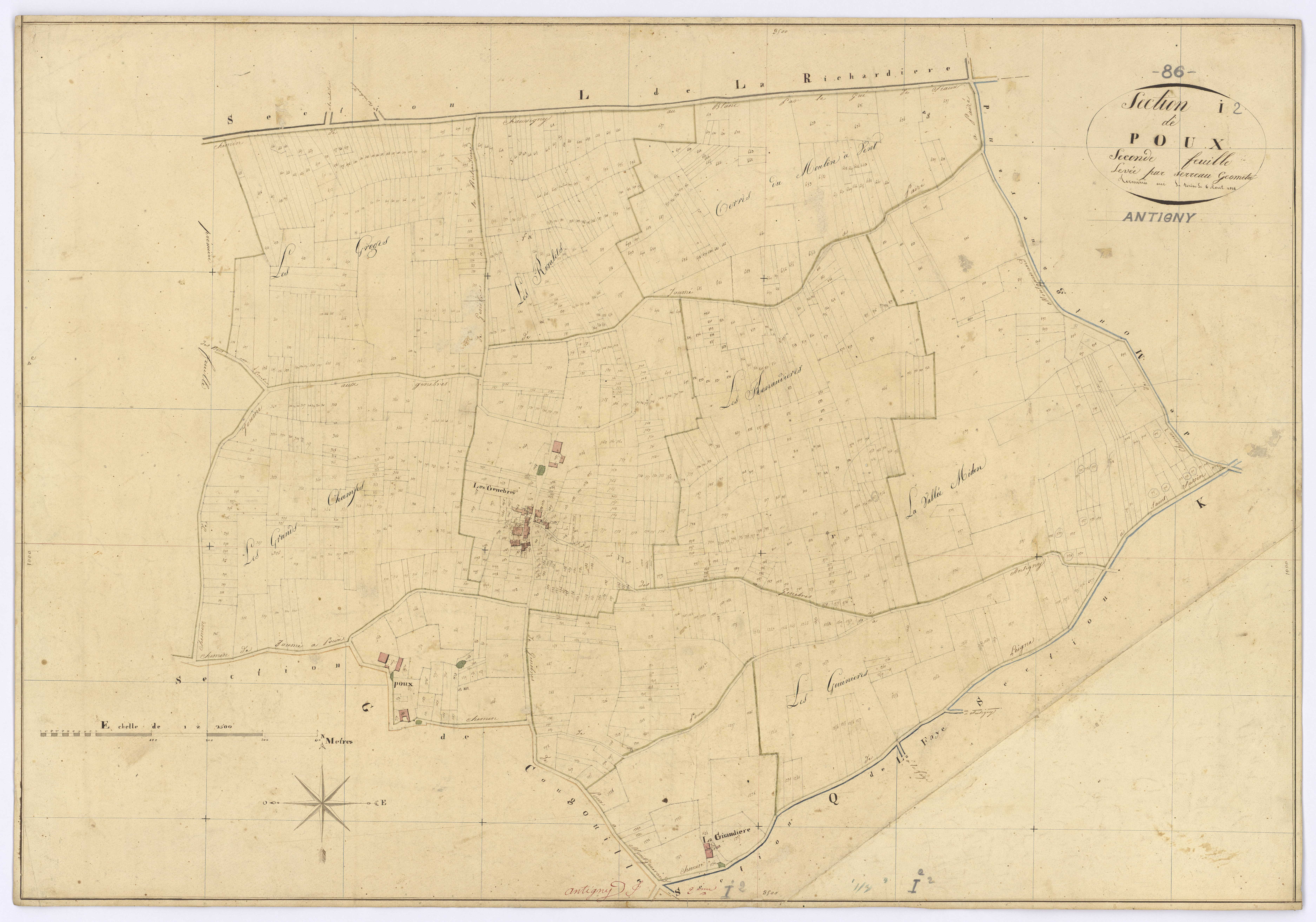 Antigny - FRAD086_cadastre Plans 