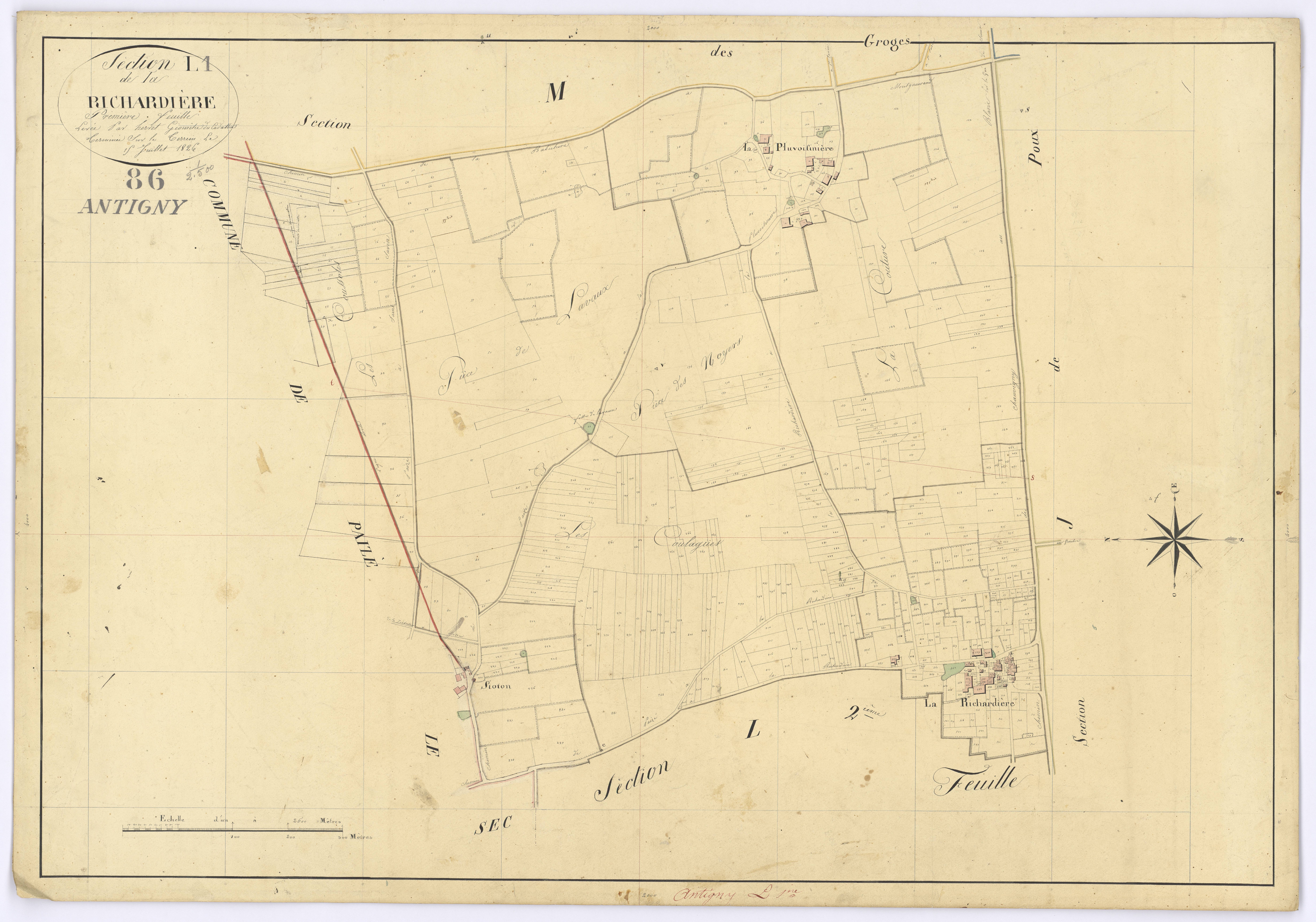 Antigny - FRAD086_cadastre Plans 