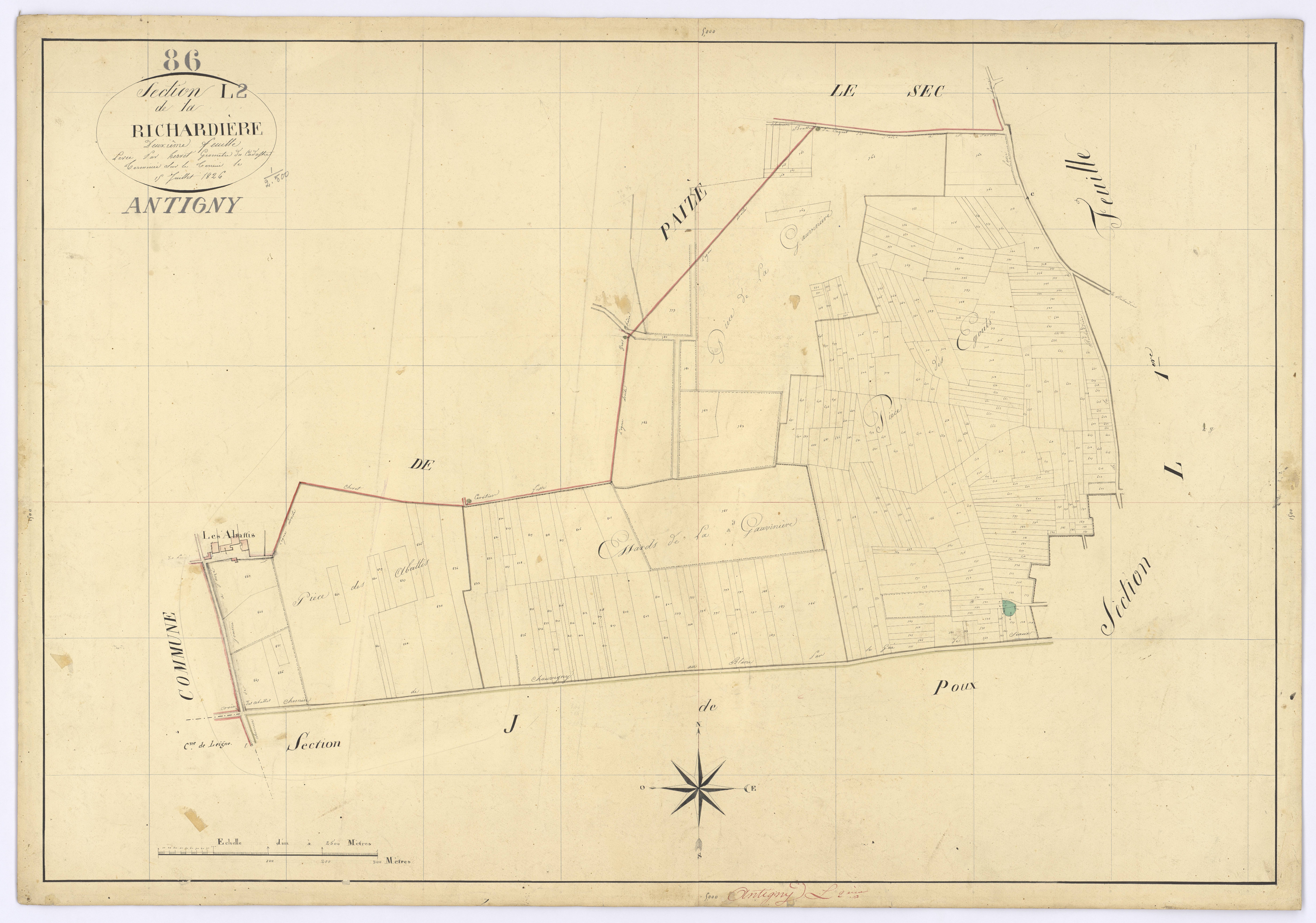 Antigny - FRAD086_cadastre Plans 