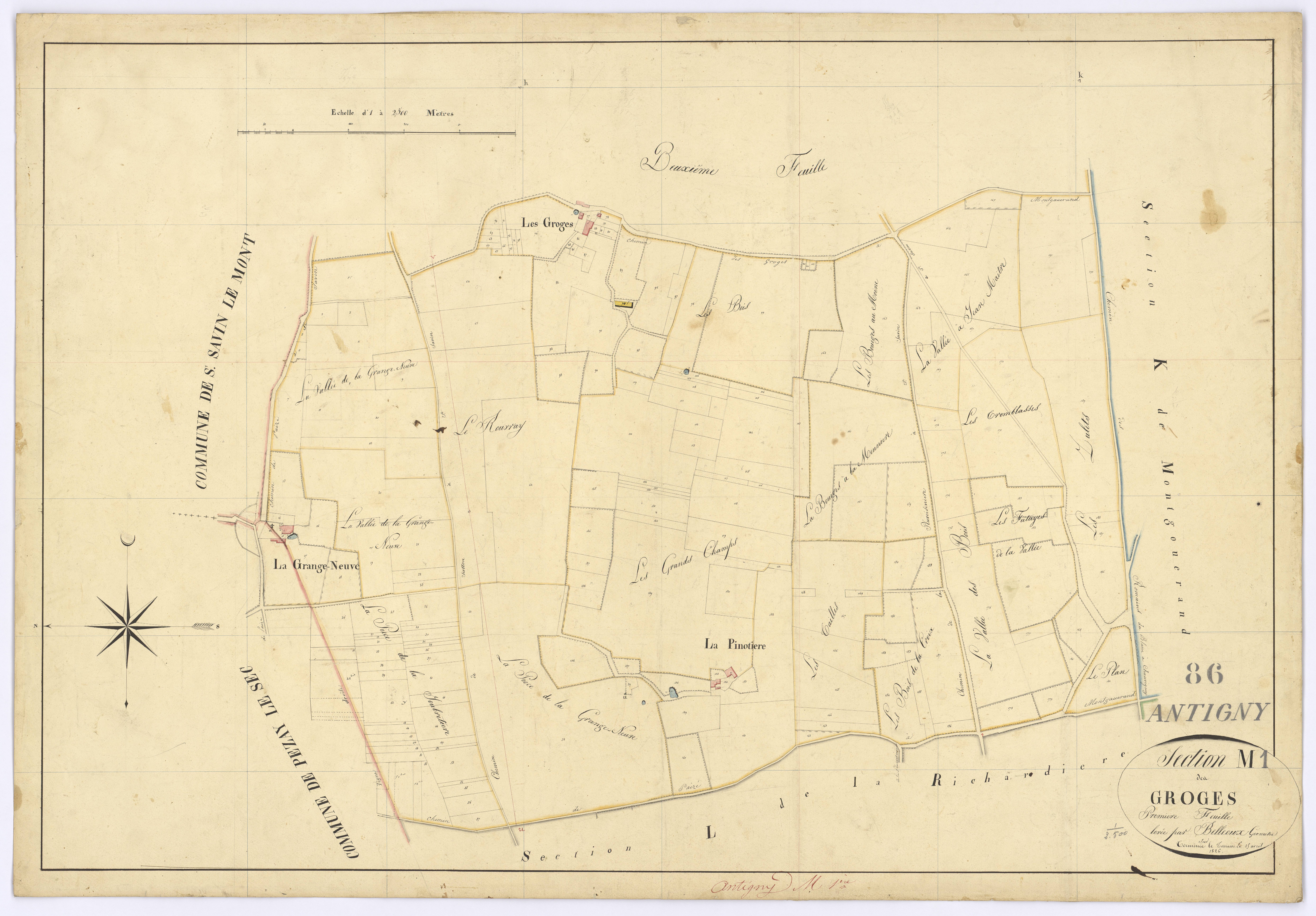 Antigny - FRAD086_cadastre Plans 