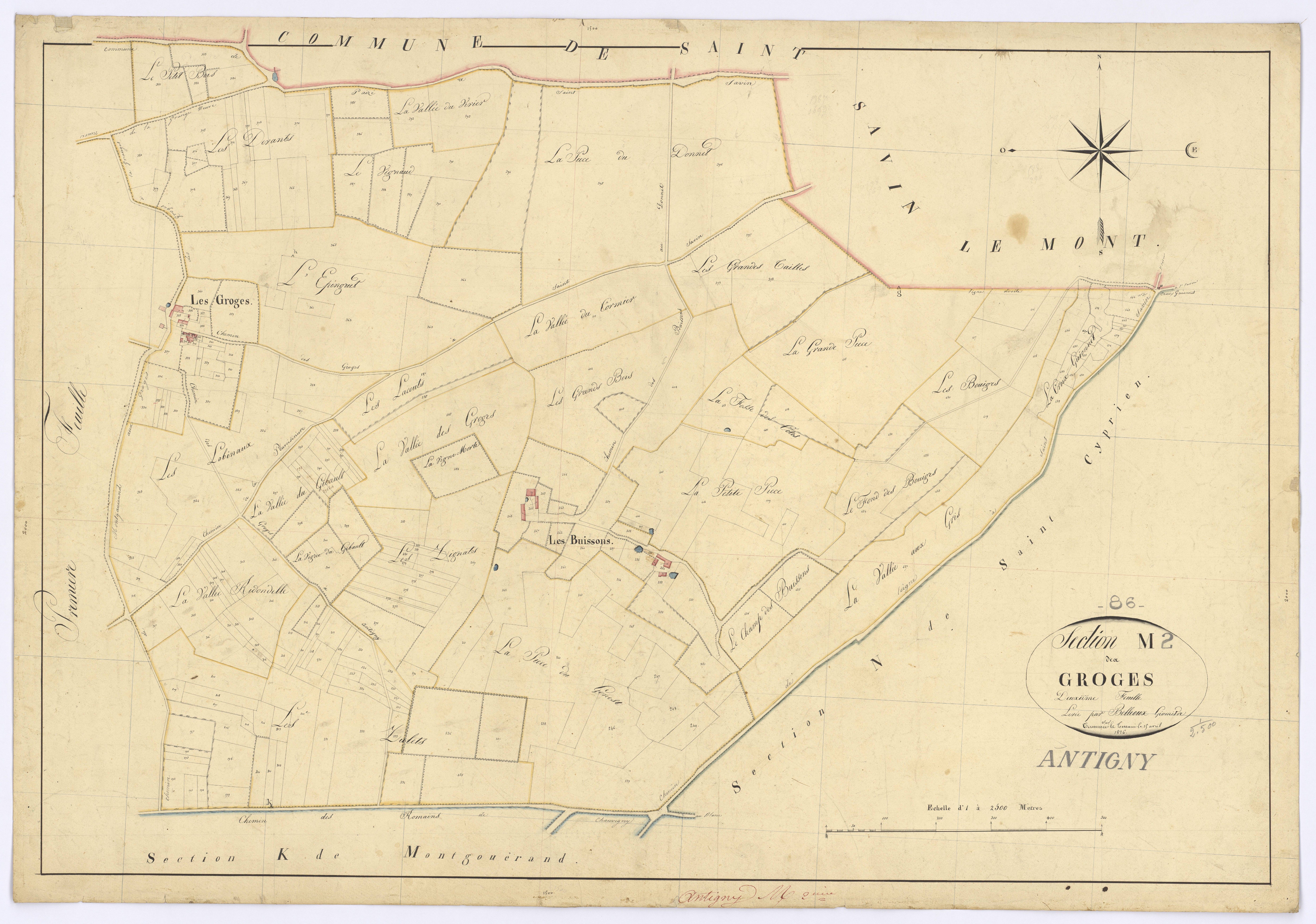 Antigny - FRAD086_cadastre Plans 