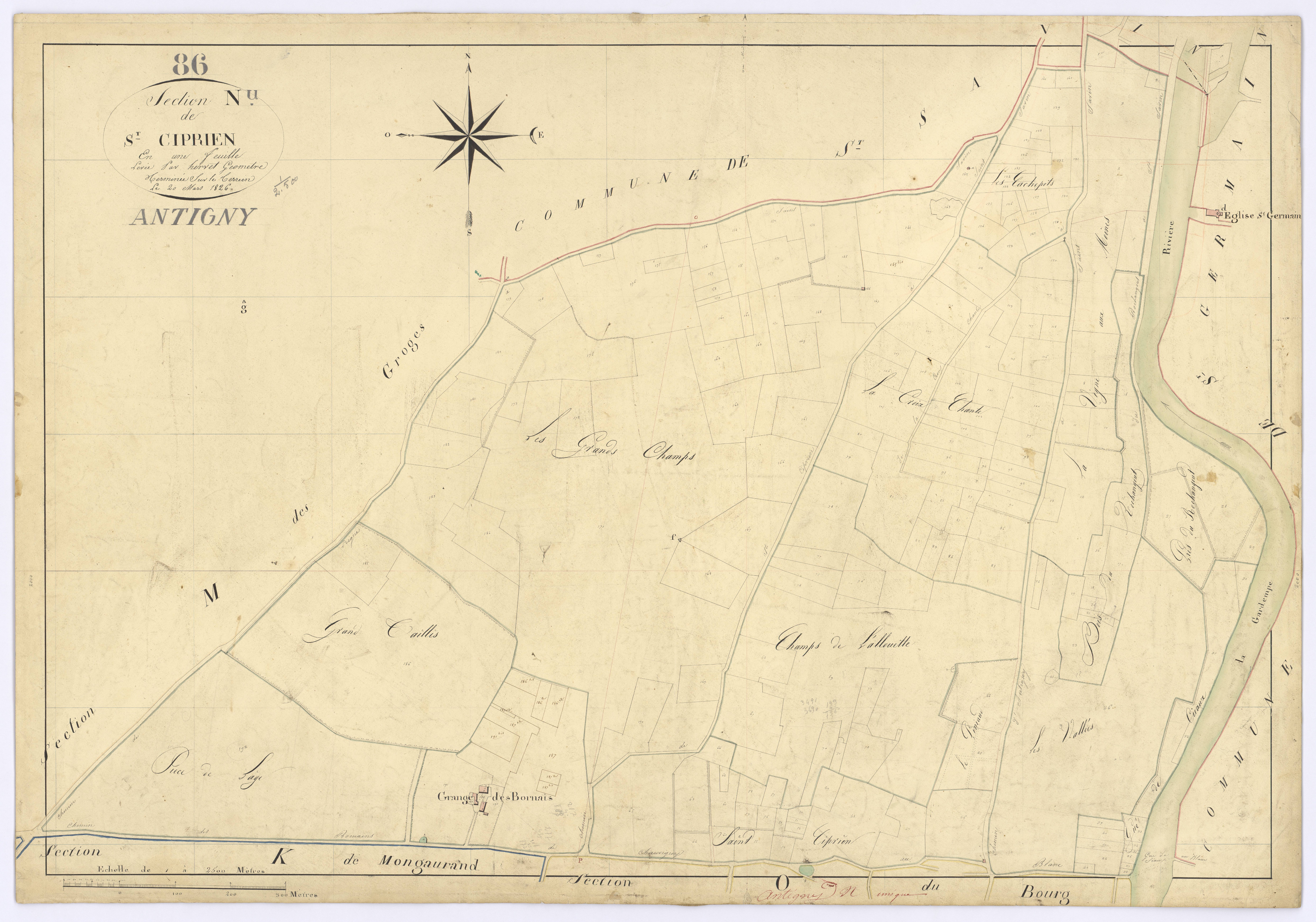 Antigny - FRAD086_cadastre Plans 