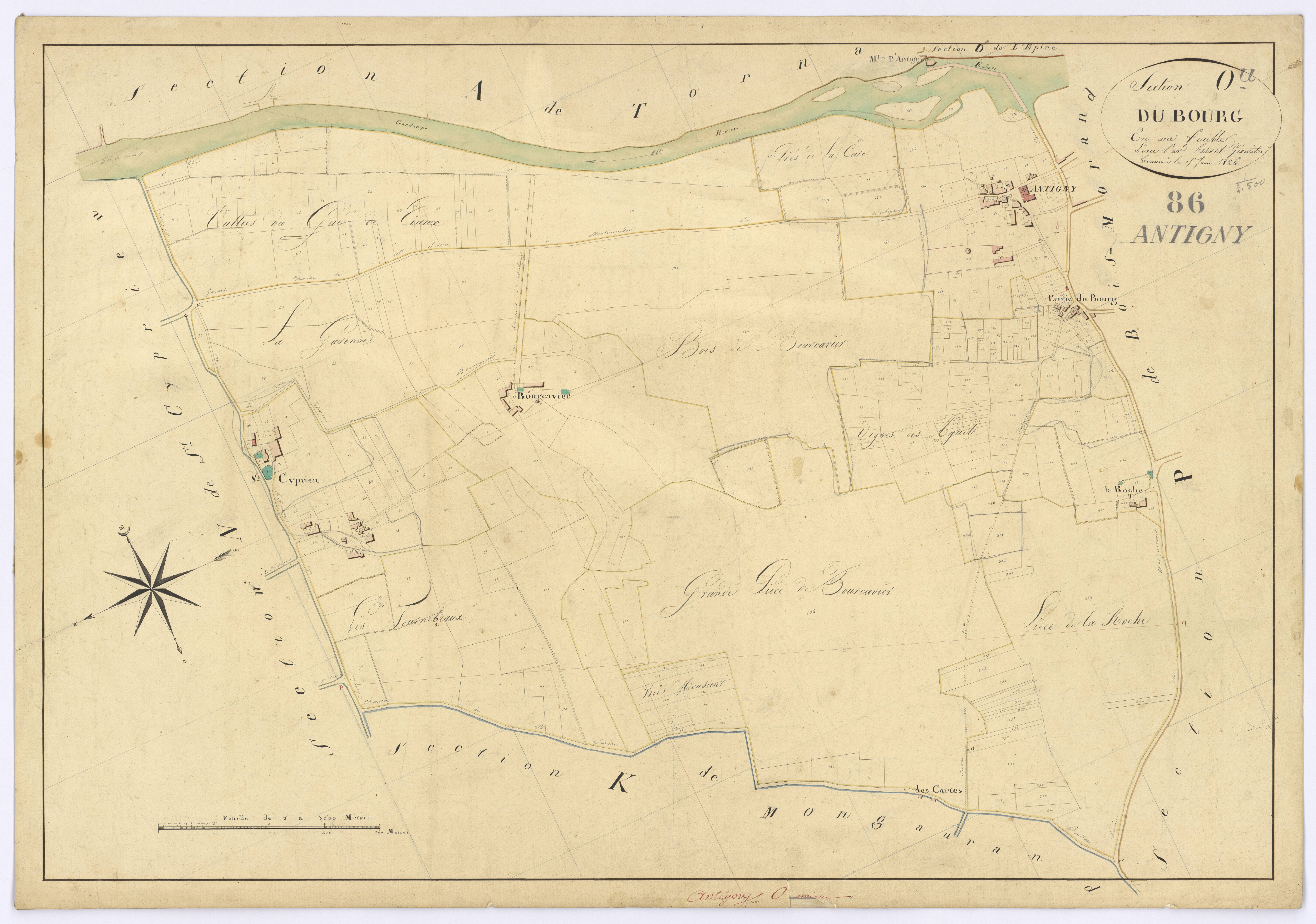Antigny - FRAD086_cadastre Plans 