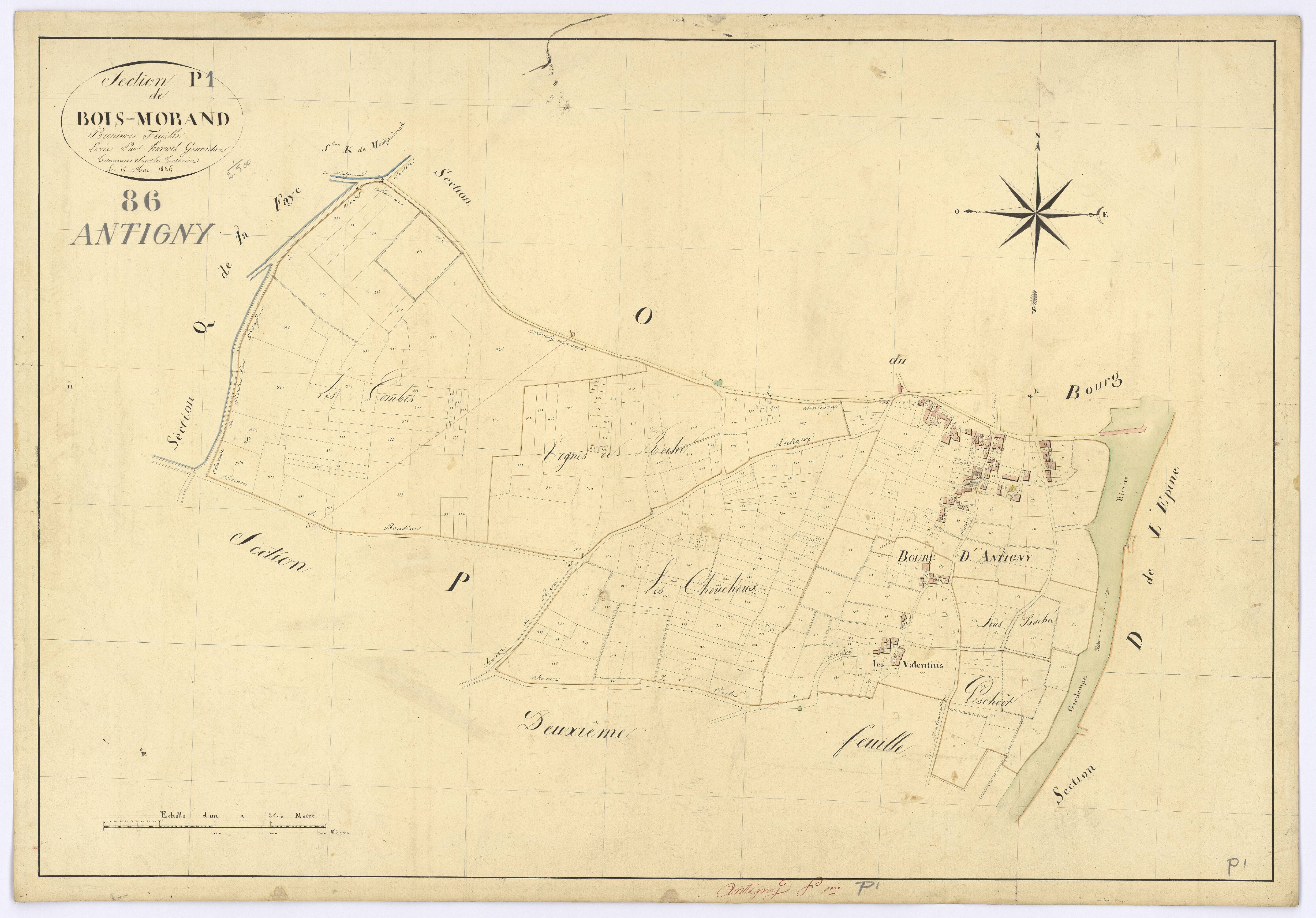 Antigny - FRAD086_cadastre Plans 