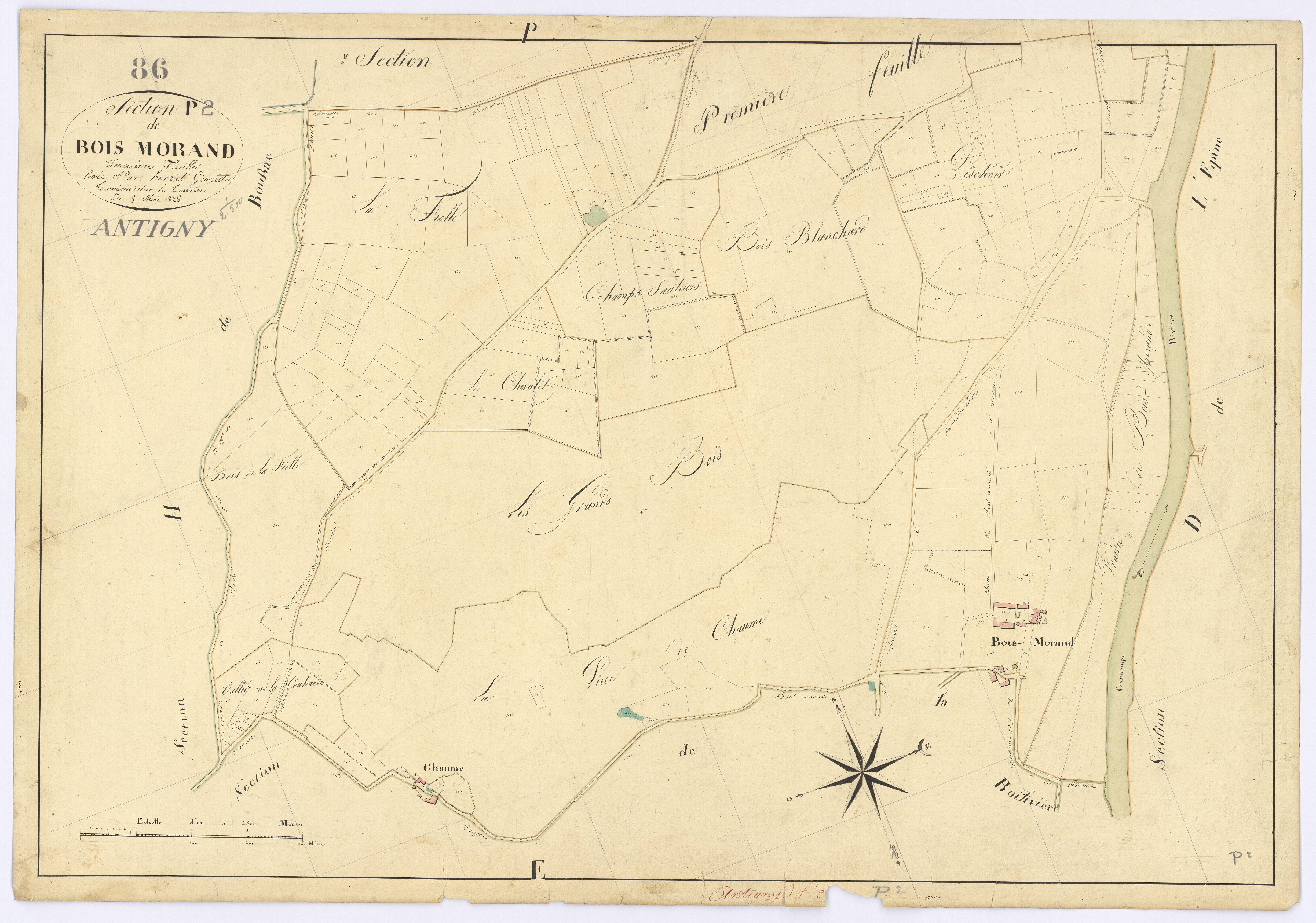 Antigny - FRAD086_cadastre Plans 