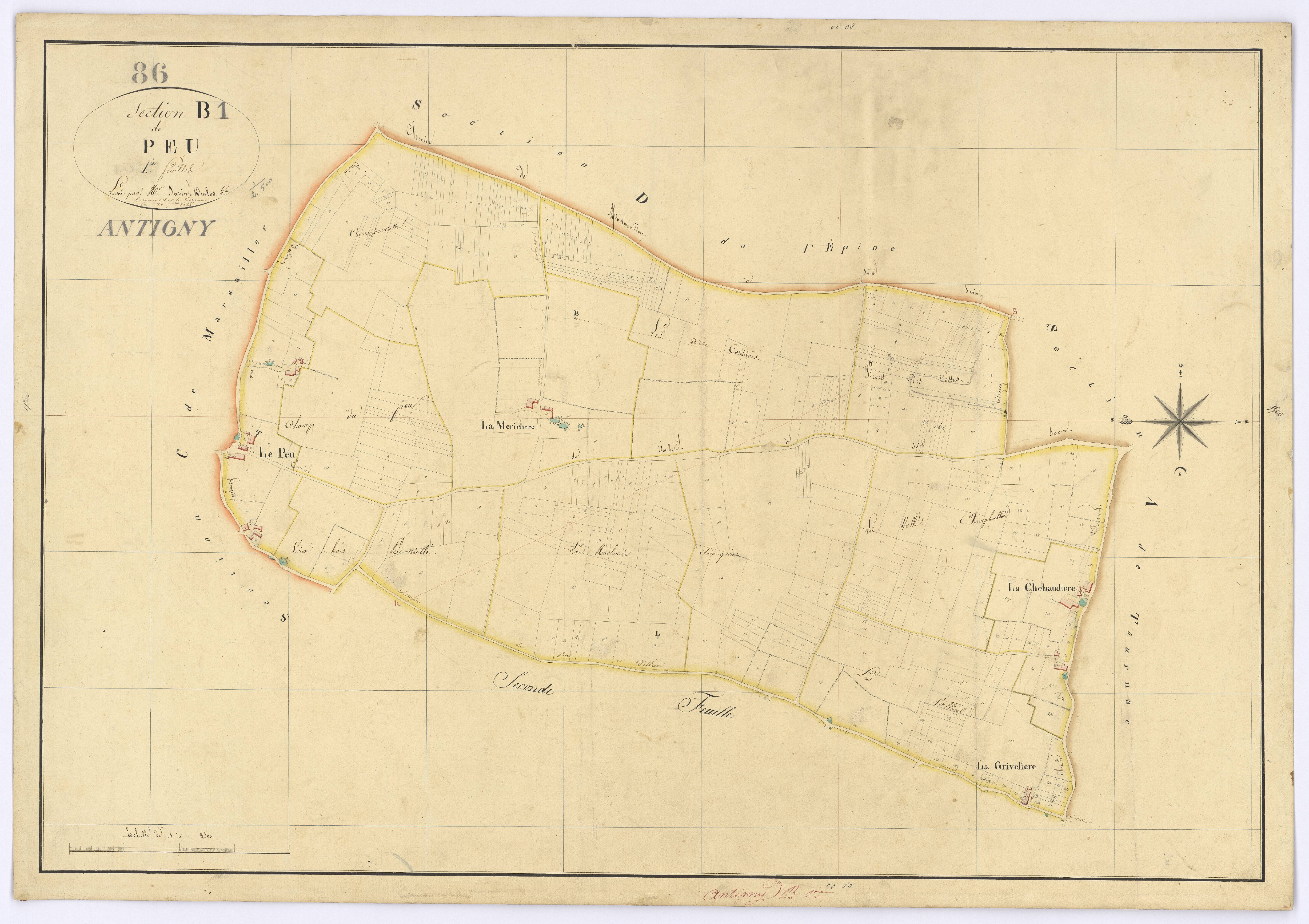 Antigny - FRAD086_cadastre Plans 
