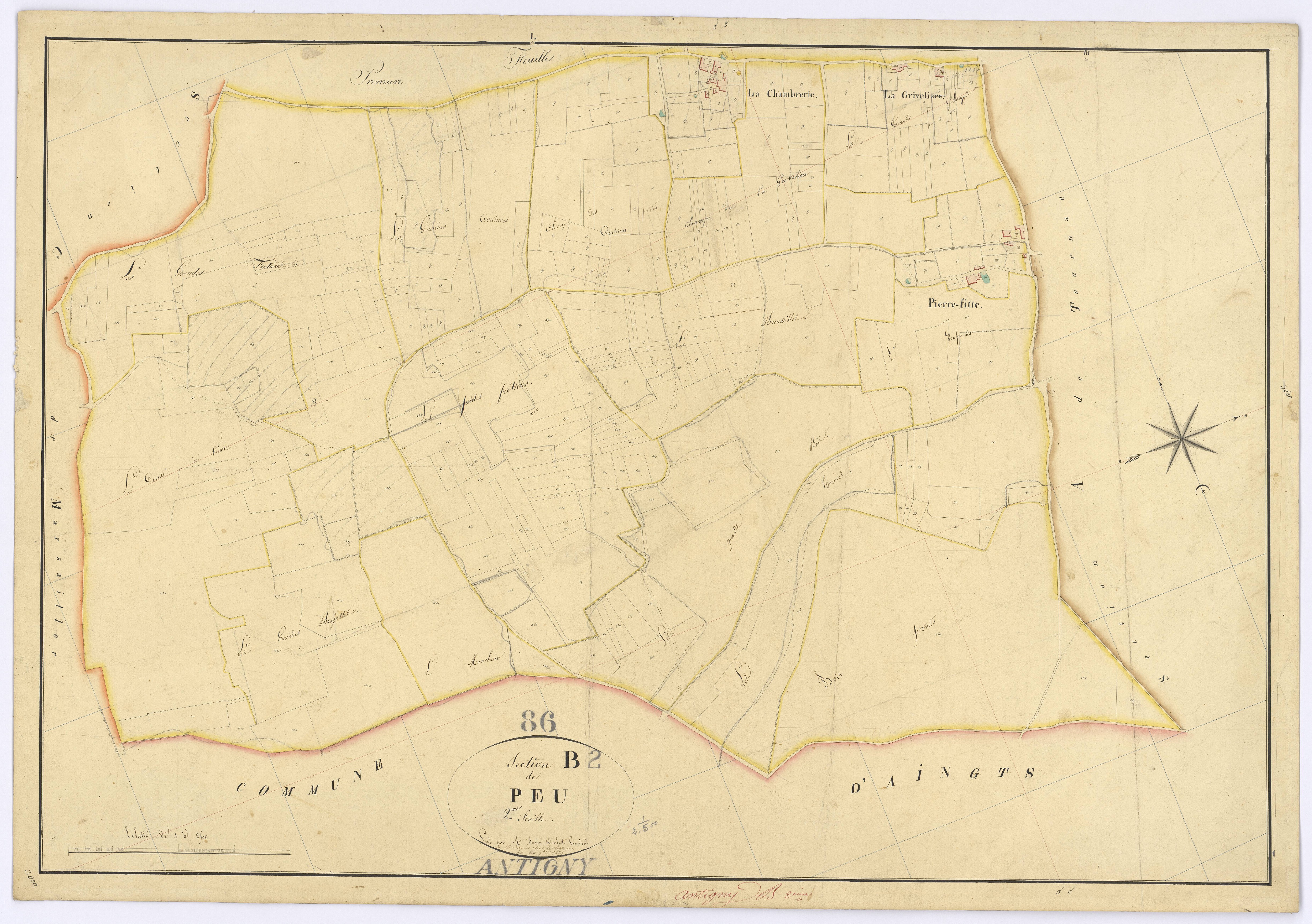 Antigny - FRAD086_cadastre Plans 
