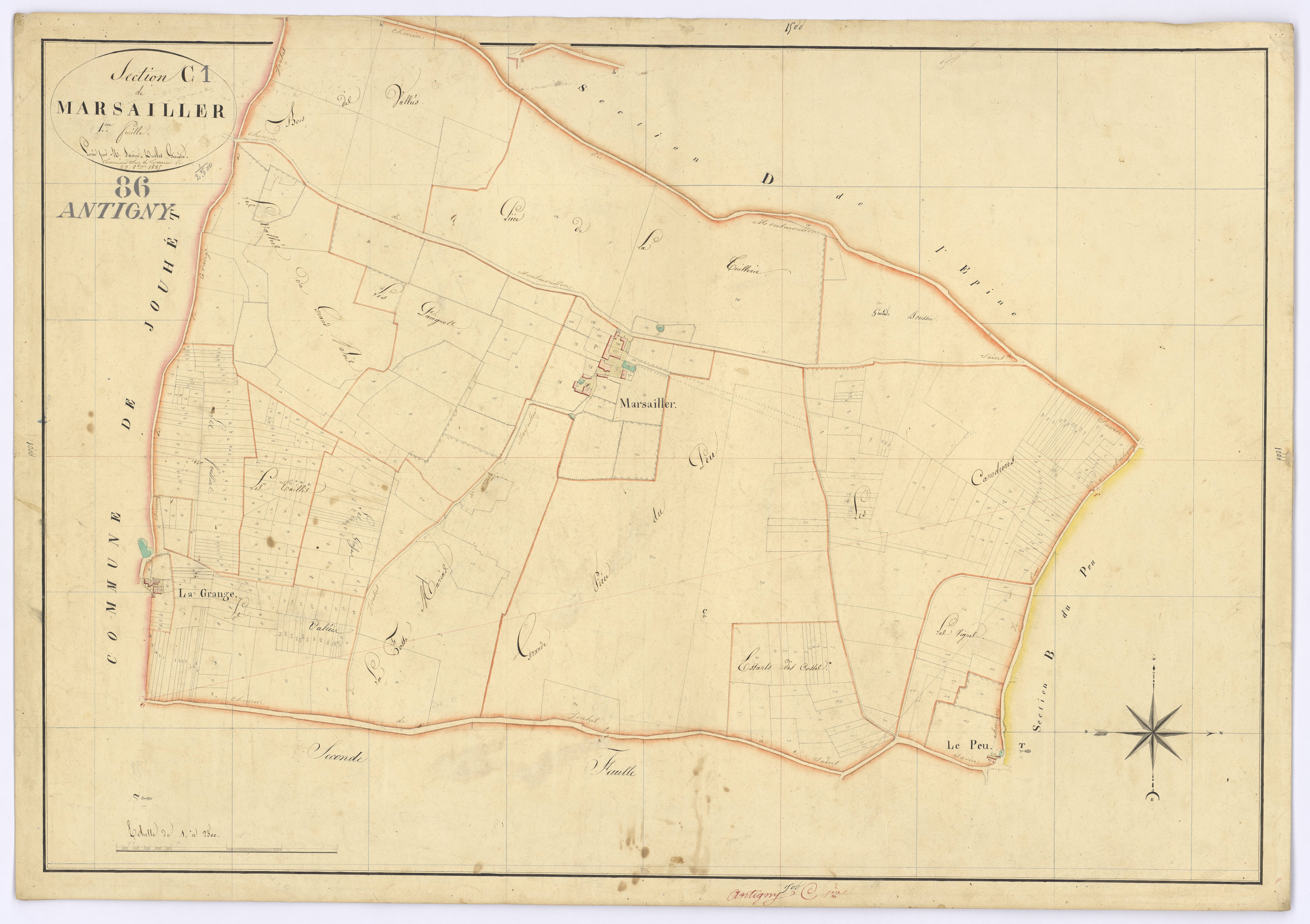 Antigny - FRAD086_cadastre Plans 