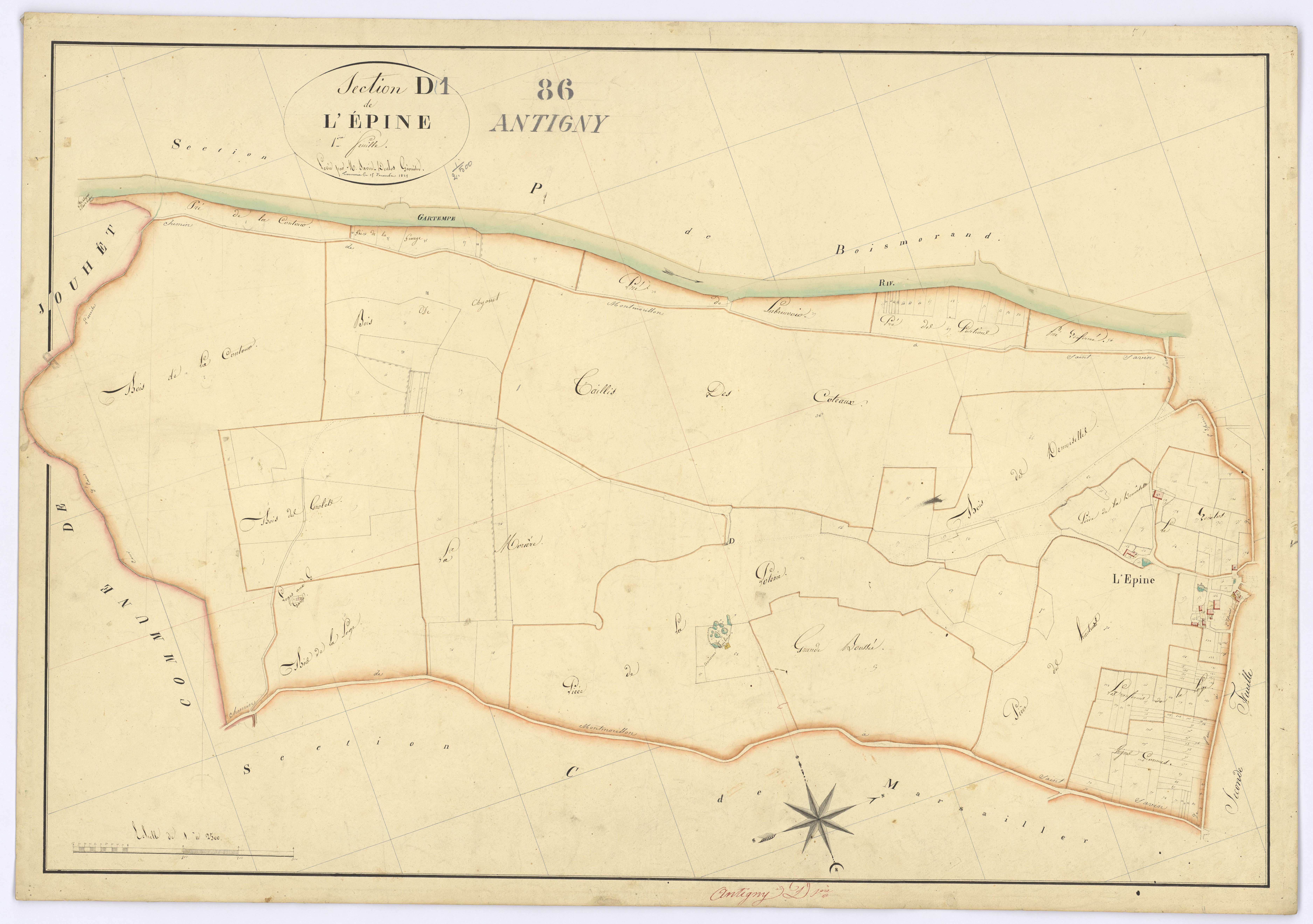 Antigny - FRAD086_cadastre Plans 