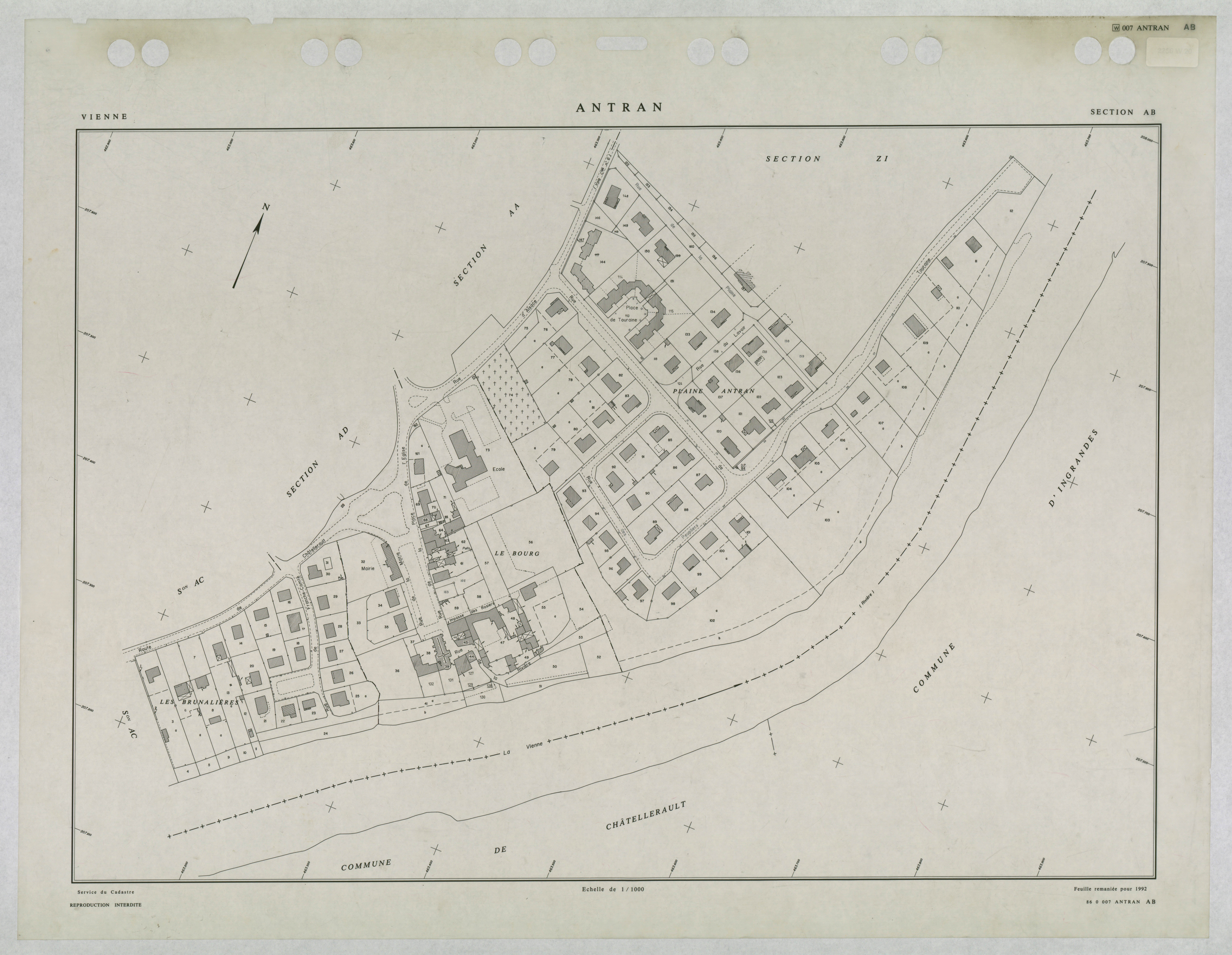Antran - FRAD086_cadastre Plans remaniés 