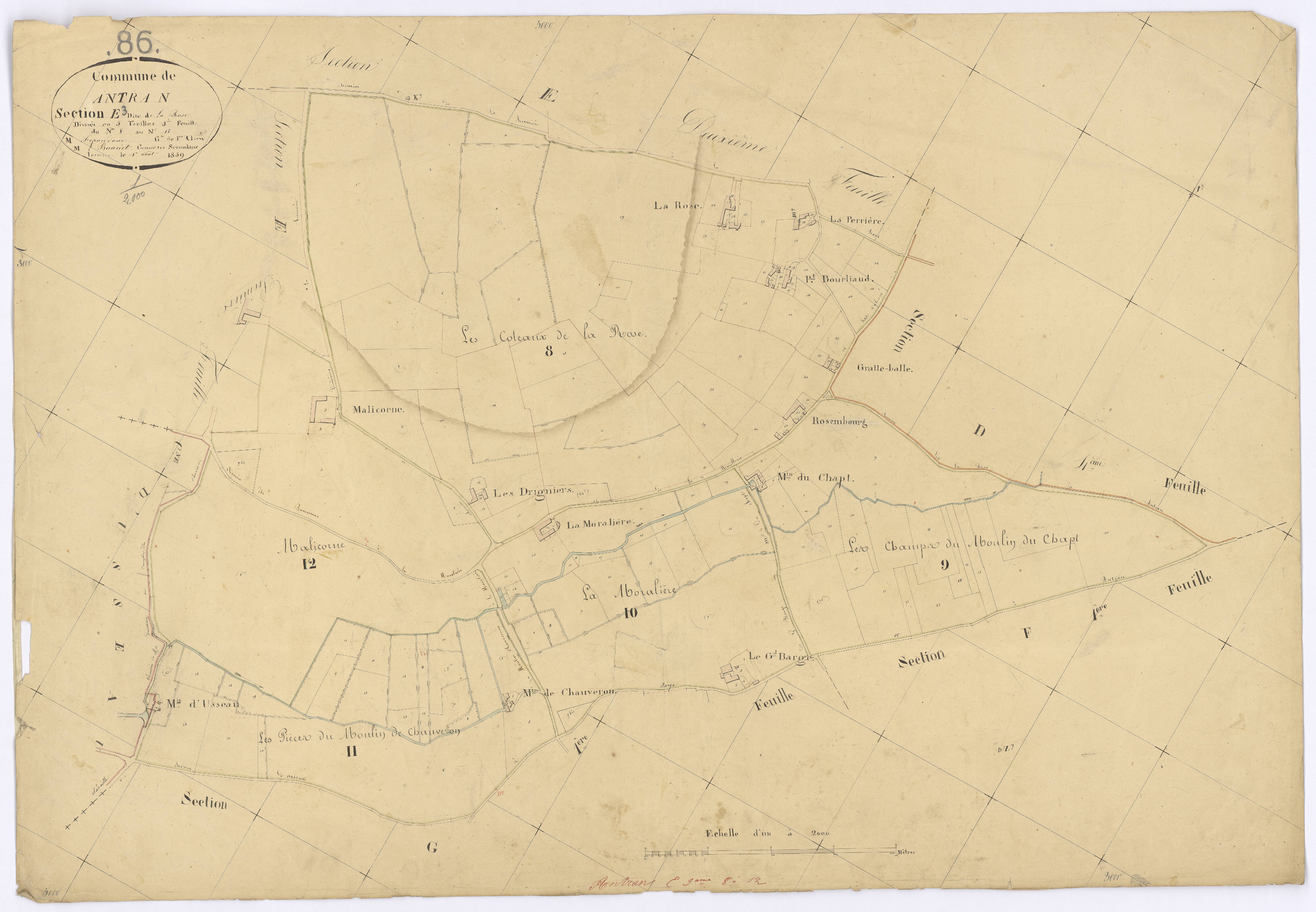 Antran - FRAD086_cadastre Plans 