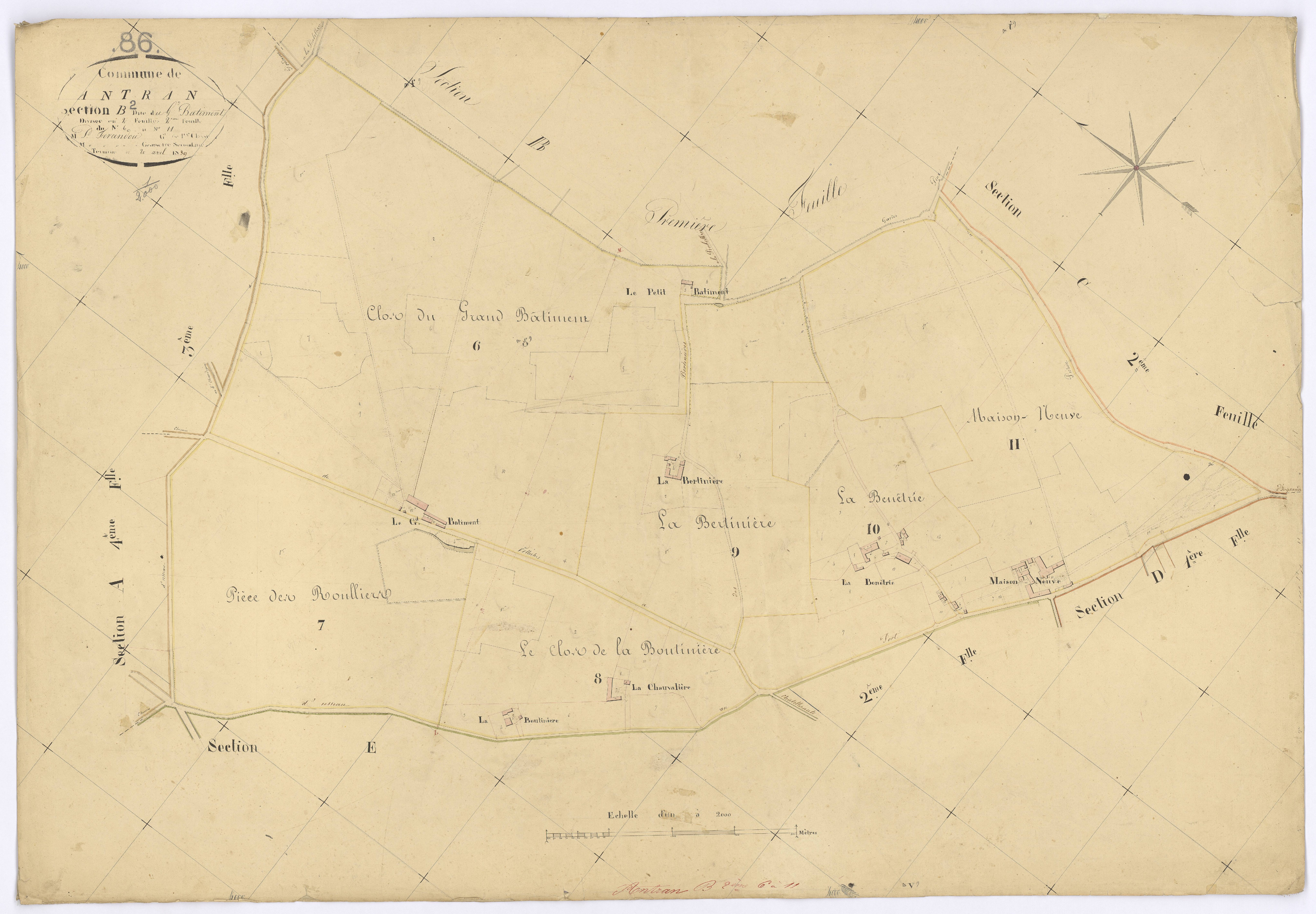 Antran - FRAD086_cadastre Plans 