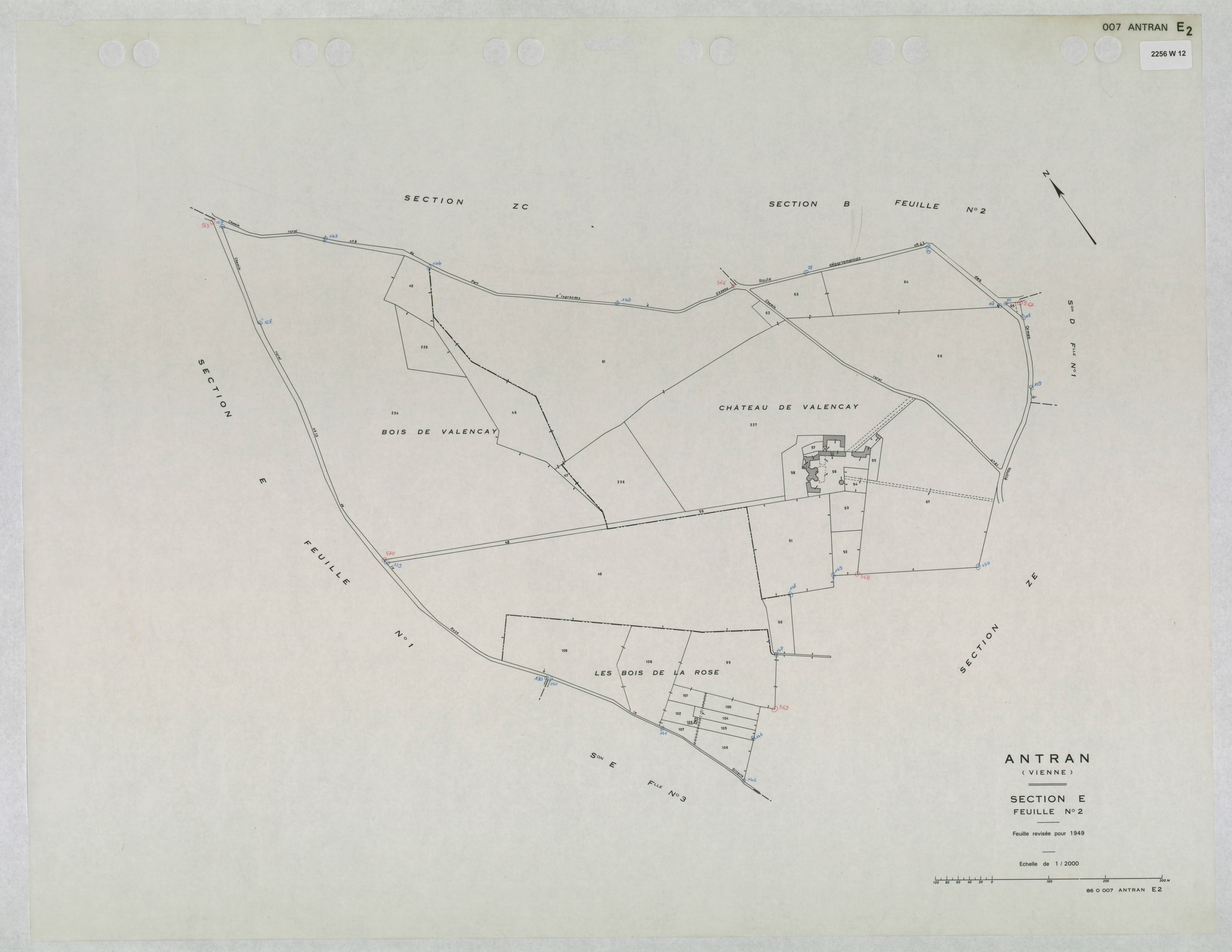 Antran - FRAD086_cadastre Plans mis à jour 