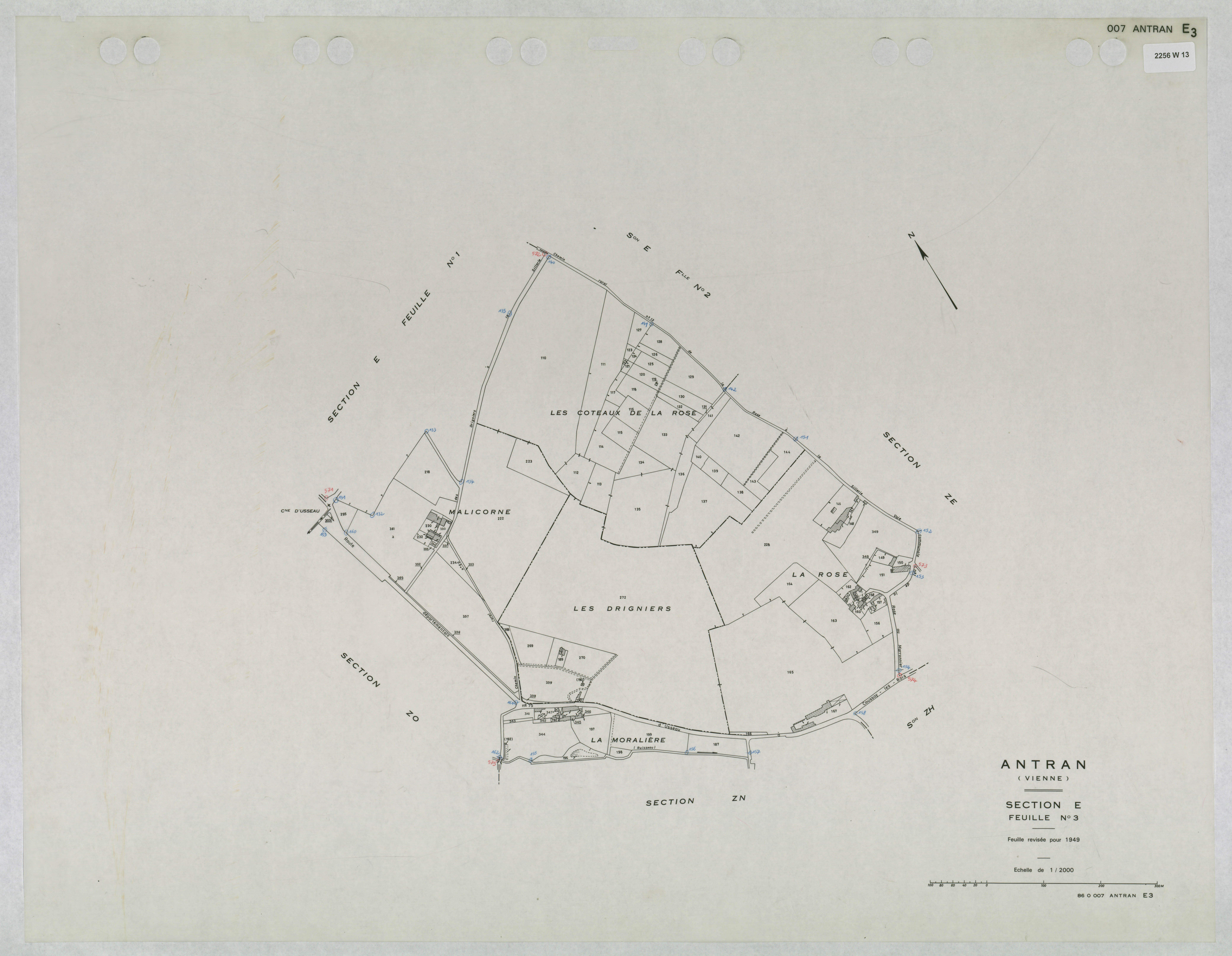 Antran - FRAD086_cadastre Plans mis à jour 